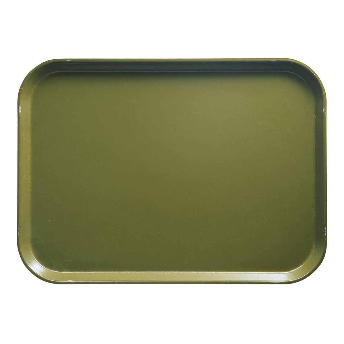 Cambro 1520428 Rectangular Tray, 15" x 20-1/4" Fiberglass, Olive Green, NSF, Dishwasher Safe — Case of 12 pieces
