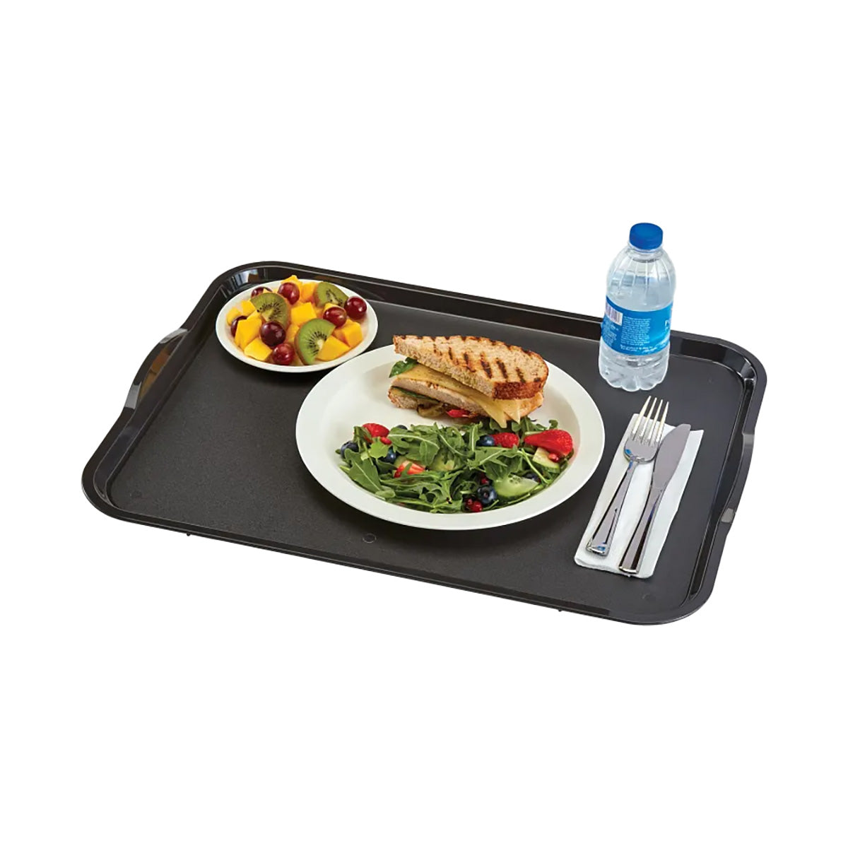 Cambro 1520CWH485 Tray, 15" x 20" Grays Polycarbonate, Handles & Stacking Lugs, Finish, NSF, Safe — Case of 12 pieces
