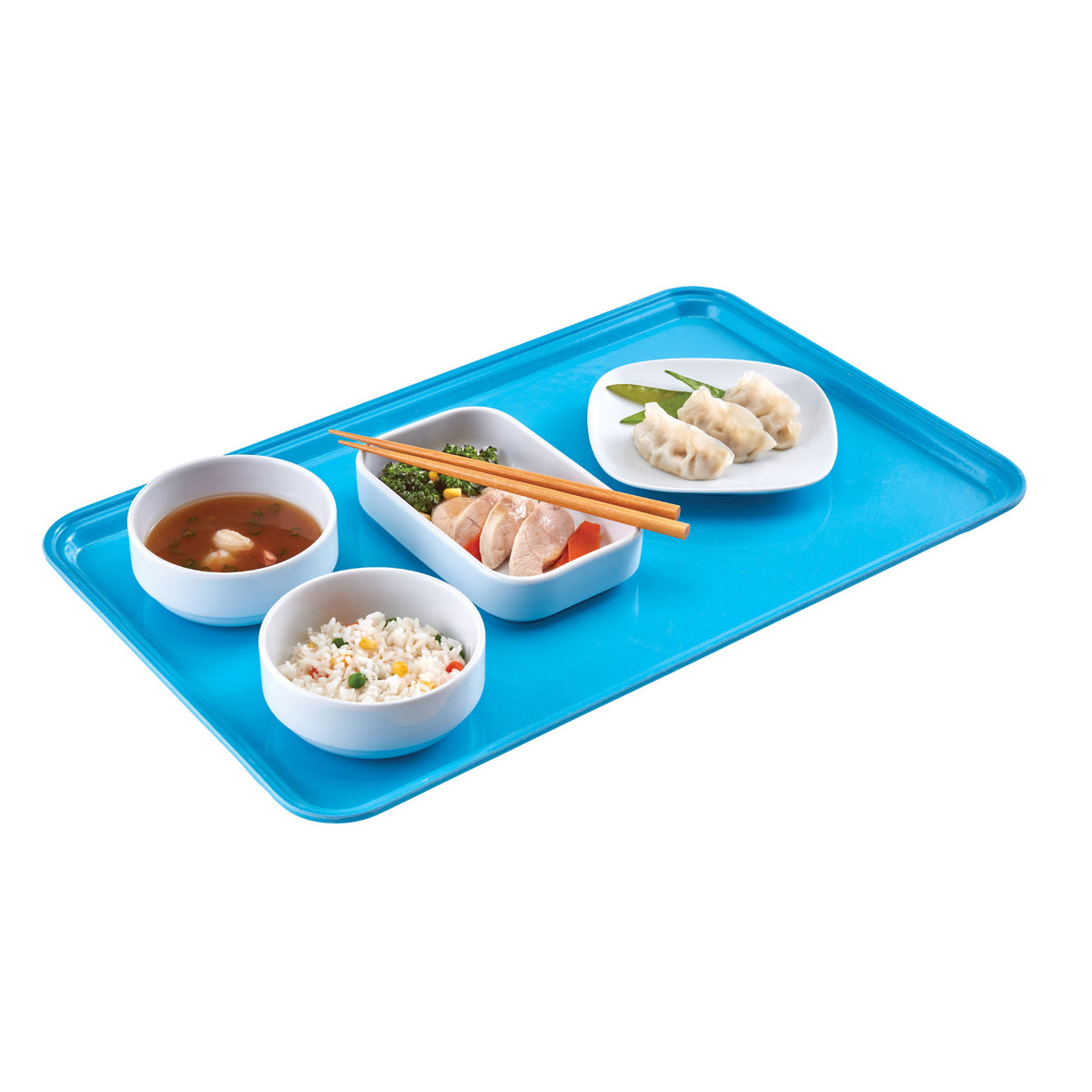 Cambro 1520D518 Dietary Tray - 15" x 20-3/16" Fiberglass, Robin Egg Blue, NSF & Dishwasher Safe, USA — Case of 12 pieces