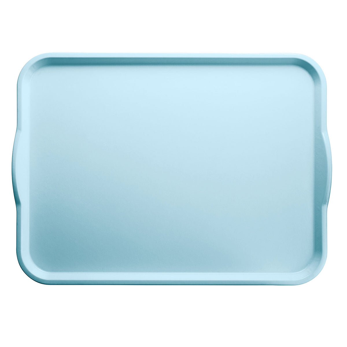 Camtray Cambro 1520H177 Rectangular Cafeteria Tray, 15" x 20" Sky Blue Fiberglass, NSF, USA — Case of 12 pieces