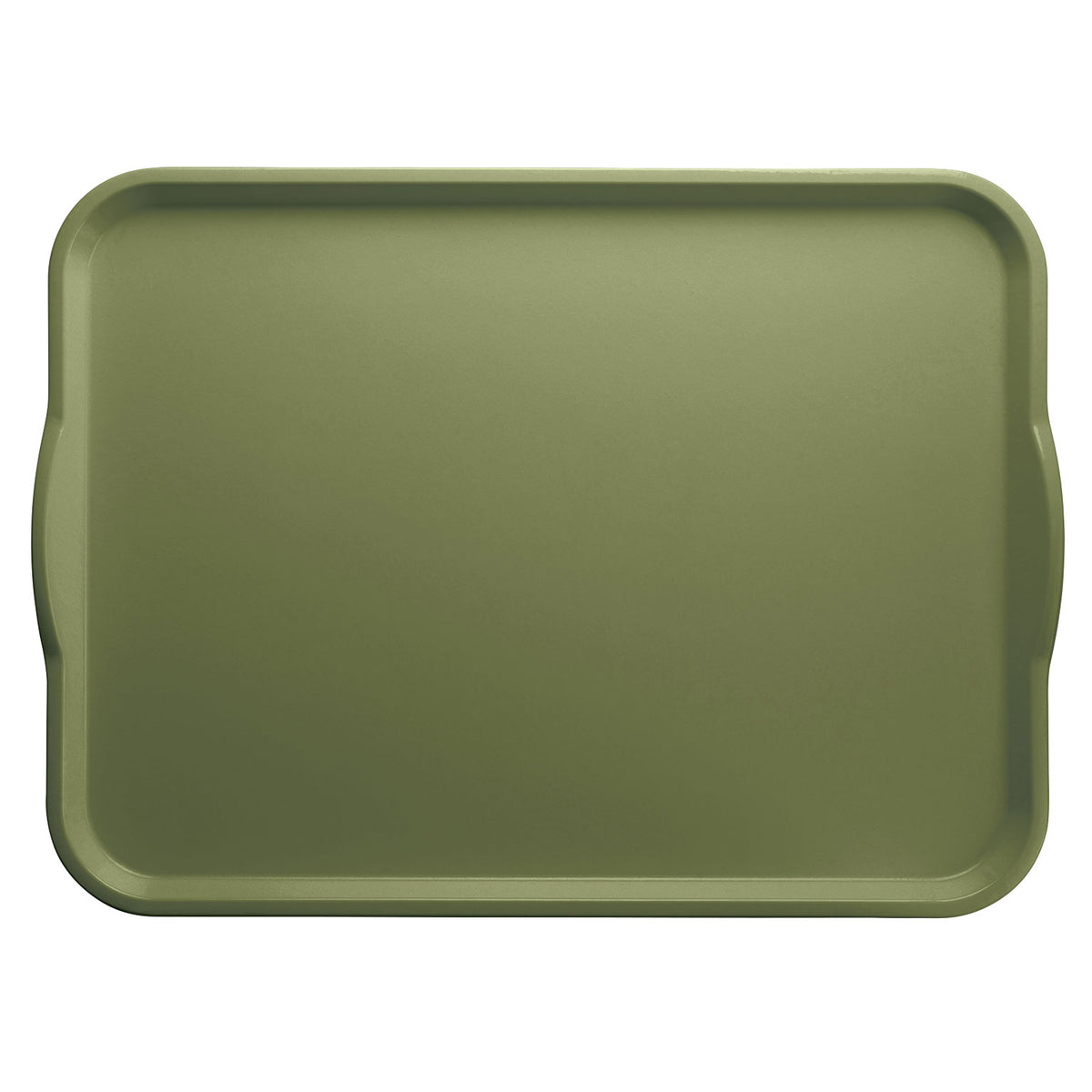 Cambro 1520H428 Camtray Rectangular Tray, 15" x 20", Fiberglass, Olive Green, NSF, Made in USA — Case of 12 pieces