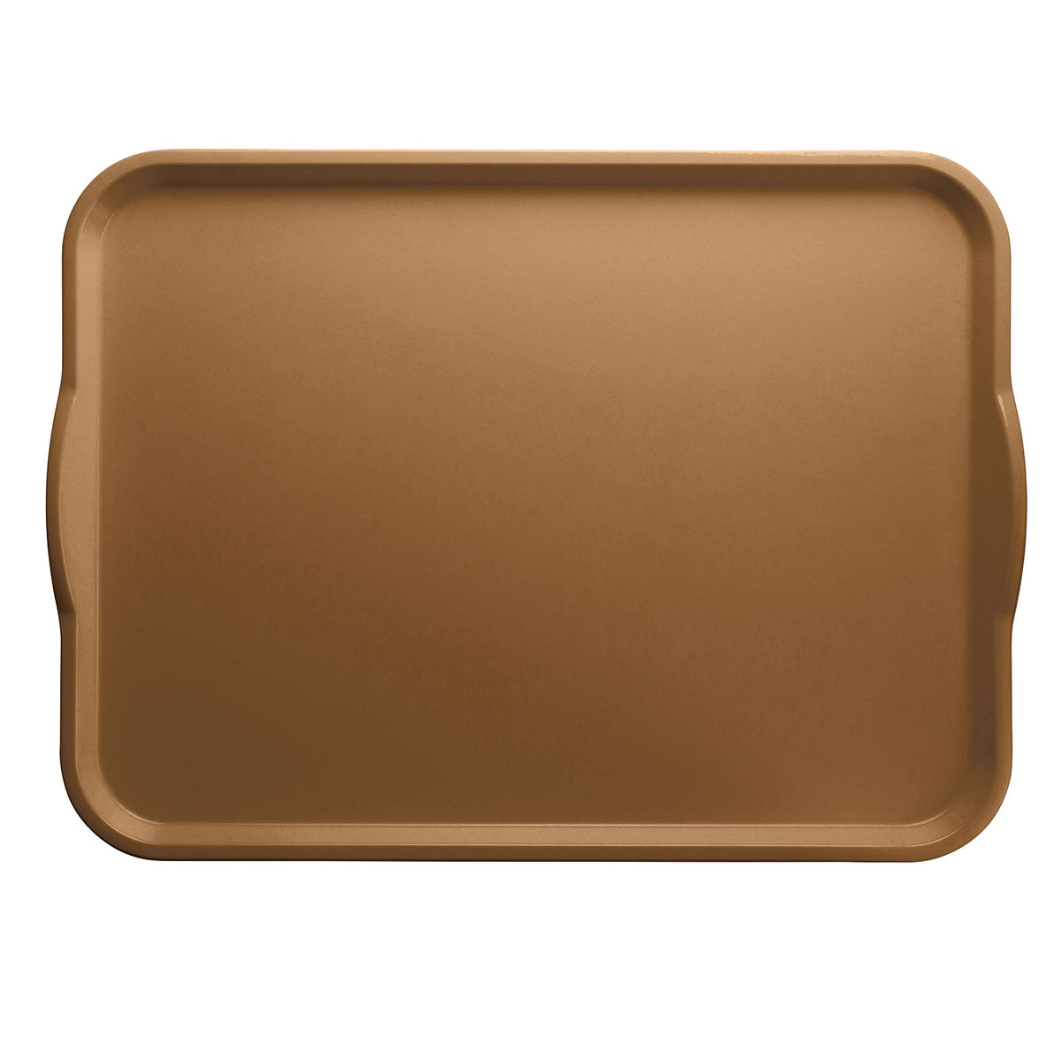 Cambro 1520H508 Rectangular Tray, 15" x 20", Fiberglass, Suede Brown, NSF, Made in USA — Case of 12 pieces