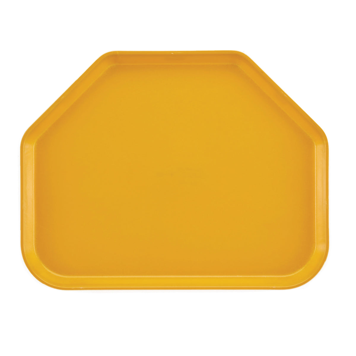 Cambro 1520TR504 Trapezoid Tray, 14-9/16" X 19-1/2" Yellow Fiberglass, NSF, Dishwasher Safe — Case of 12 pieces