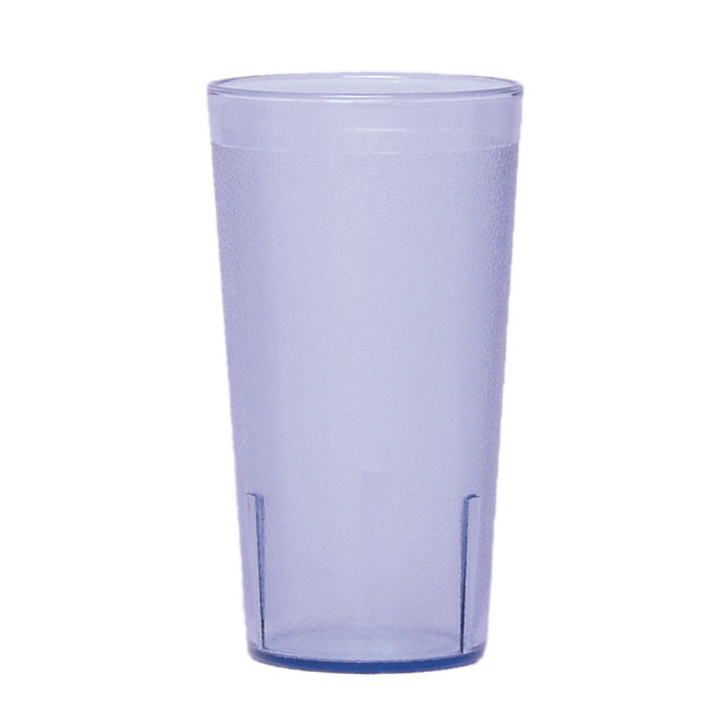 Cambro 1600P2401 16.4 oz Slate Blue SAN Tumbler, 3-1/8" Top Dia, Textured Finish - 24/Case — Case of 24 pieces
