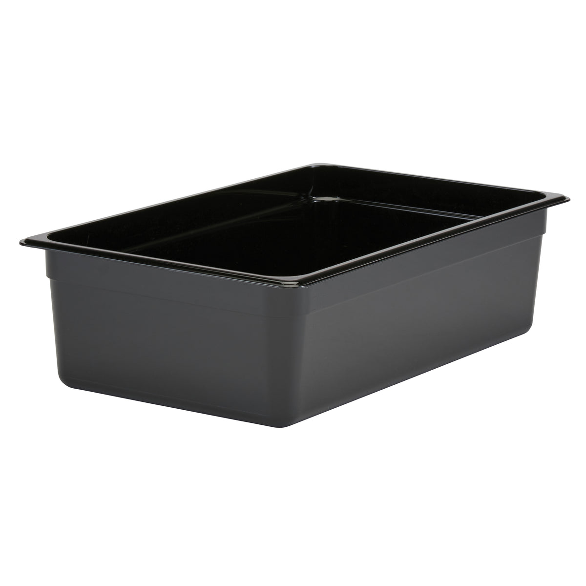 Cambro 16CW110 Food Pan - 20.6-Quart, 6" Deep Polycarbonate, Black, NSF — Case of 6 pieces