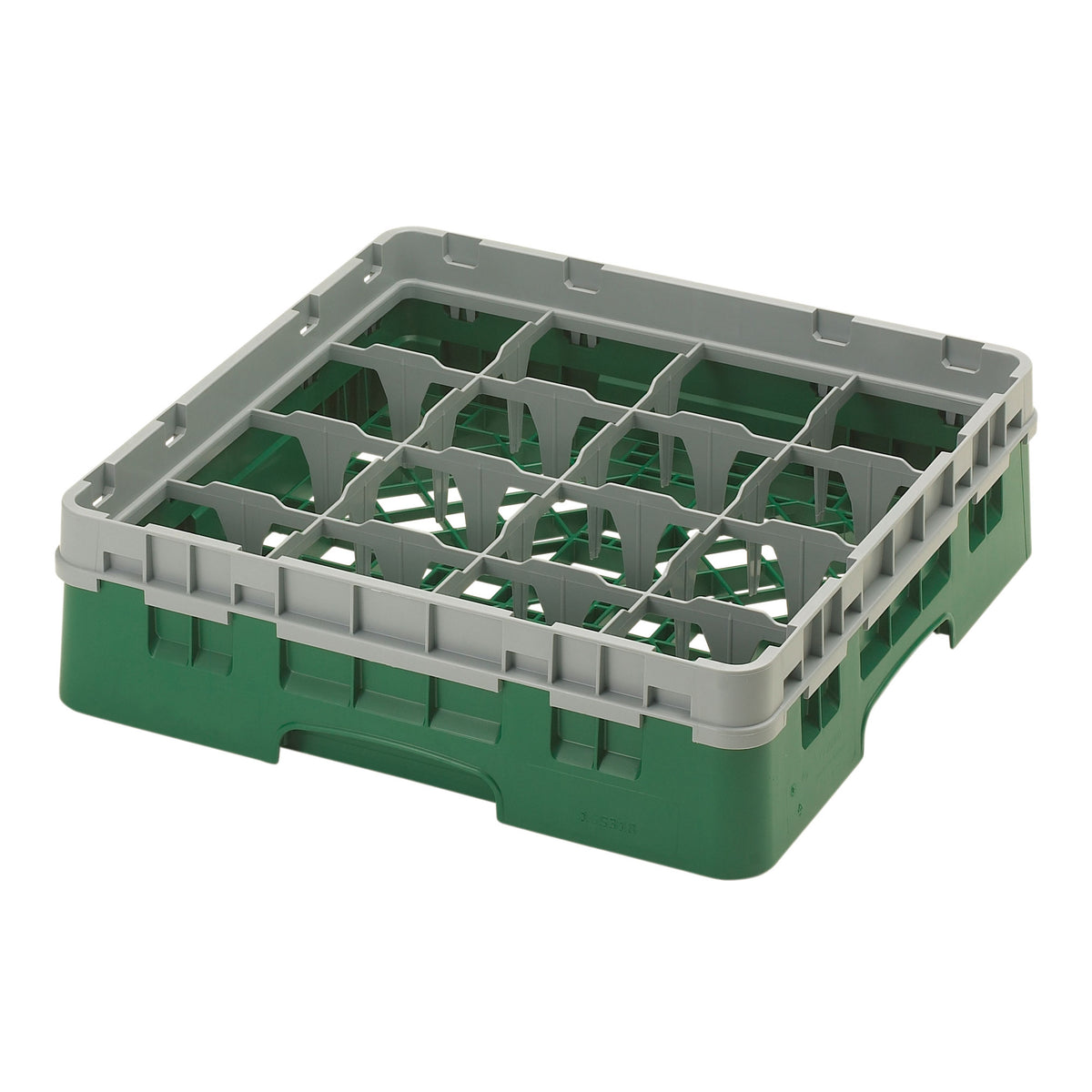 Cambro 16S318119 Camrack Glass Rack, Sherwood Green, Full Size, 19-3/4 x 19-3/4, 16 Compartments — Case of 5 pieces