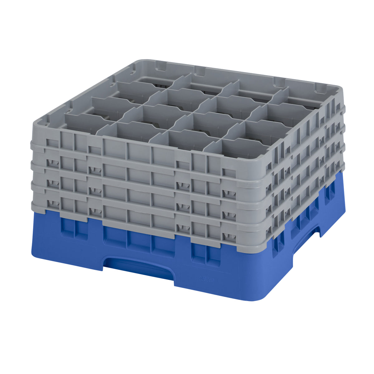 Cambro 16S900168 Camrack Glass Rack, Full Size, 19-3/4 x 19-3/4, Blue, 16 Compartments, 4-3/8 Max Dia — Case of 2 pieces