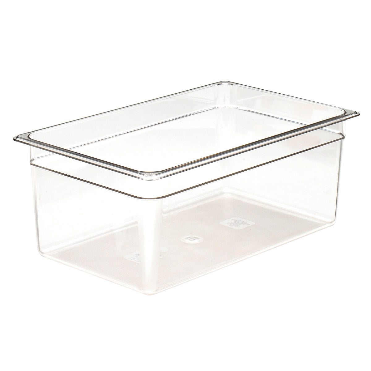 Cambro 18CW135 Camwear Food Pan - Full-Size 27-Quart, 8" Deep, Clear Polycarbonate, NSF-Approved — Case of 6 pieces