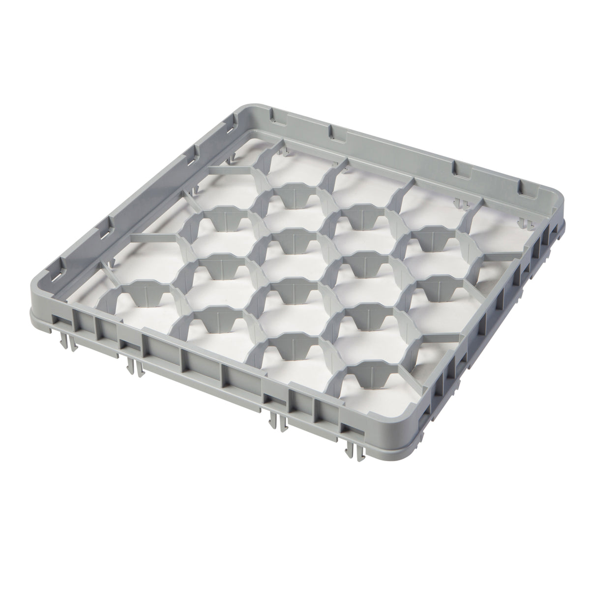 Cambro 20GE2151 Half Drop Extender, Full Size, 20 Compartments, Soft Gray, 19-5/8" x 19-5/8" x 2", Adds 1-5/8" to Rack Height — Case of 12 pieces
