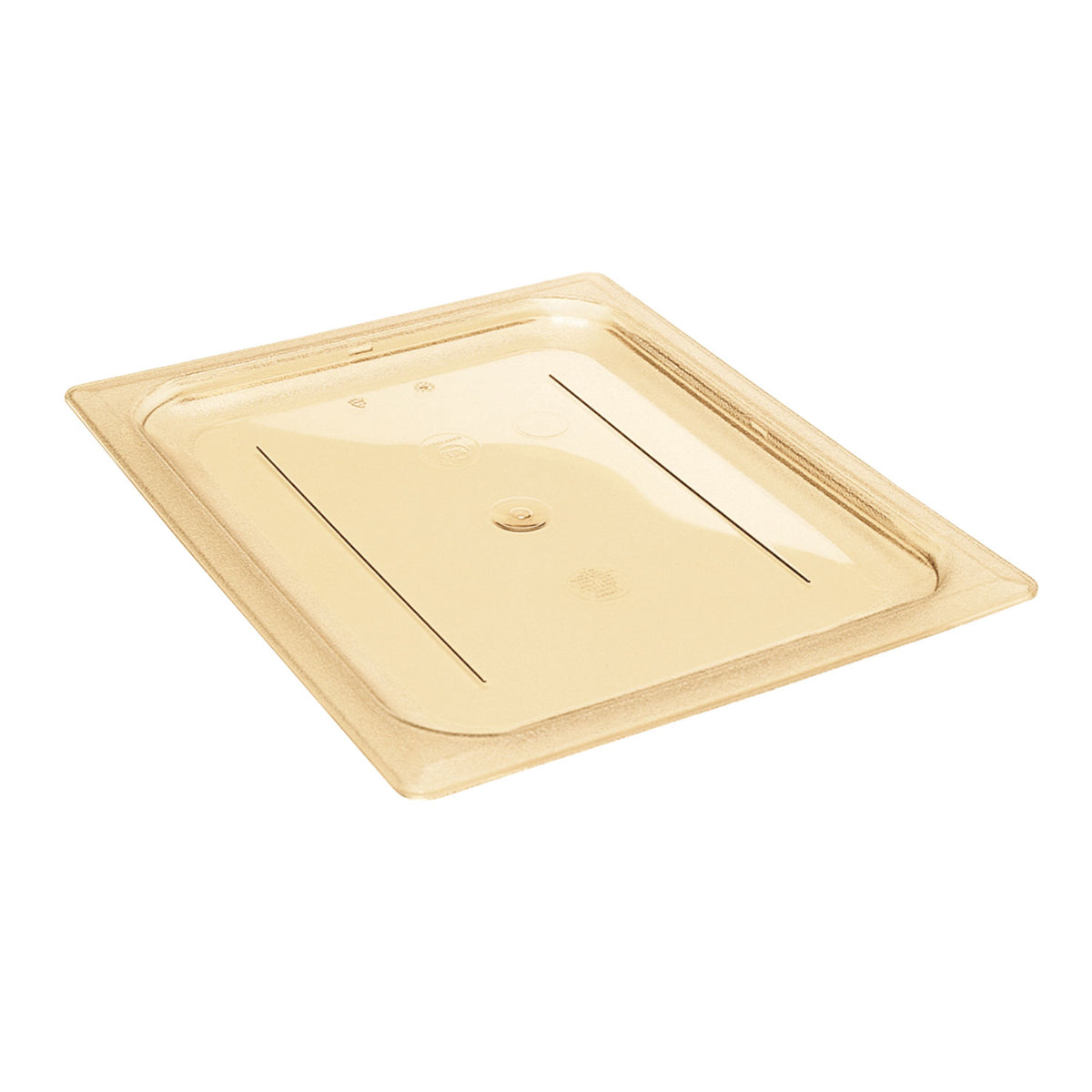 Cambro 20HPC150 H-Pan Cover - 1/2-Size Amber Plastic Lid, HighHeat, NSF, Won’t Bend/Dent — Case of 6 pieces
