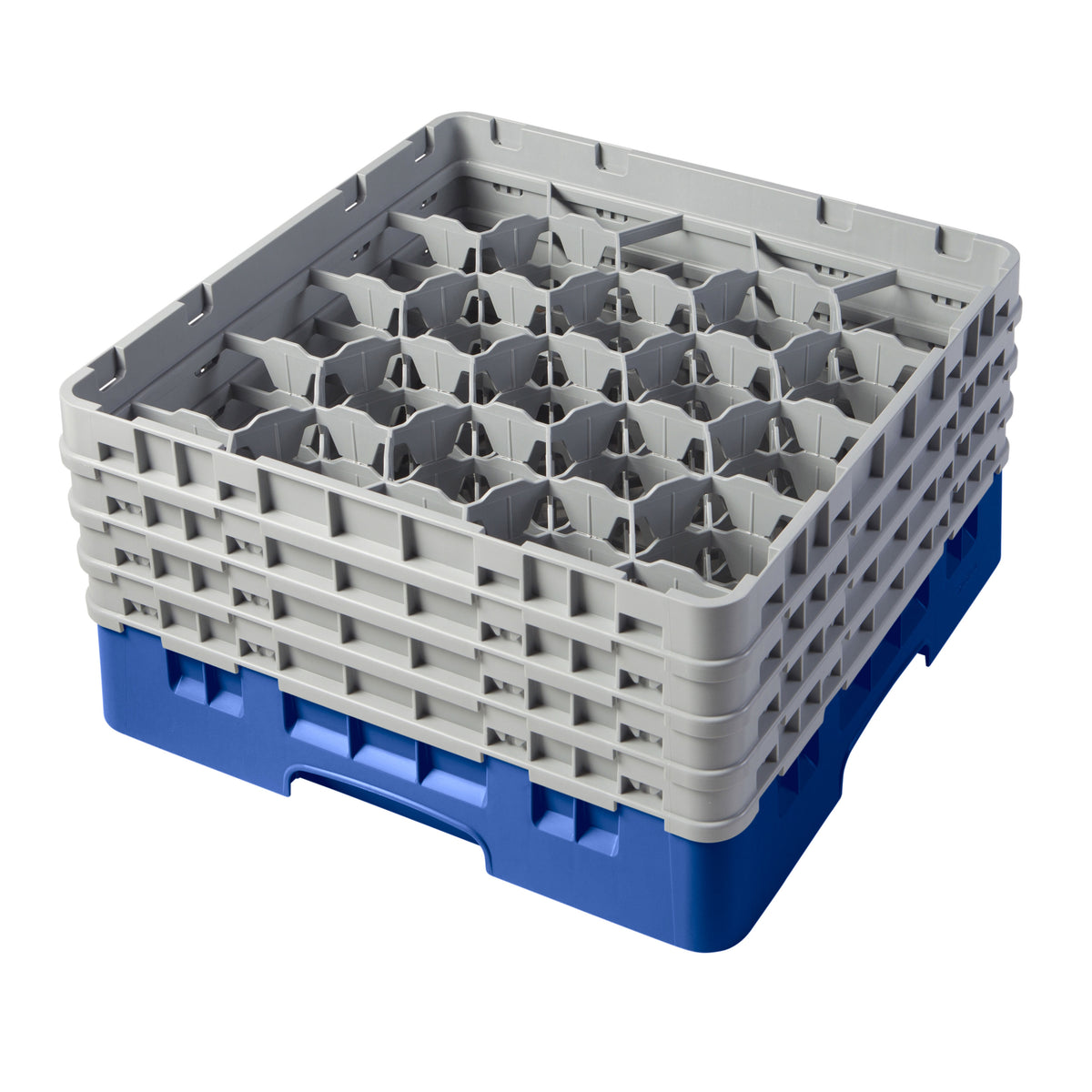 Cambro 20S800168 Camrack Glass Rack, Full Size, 19-3/4 x 19-3/4, 20 Compartments, Blue, HACCP — Case of 2 pieces