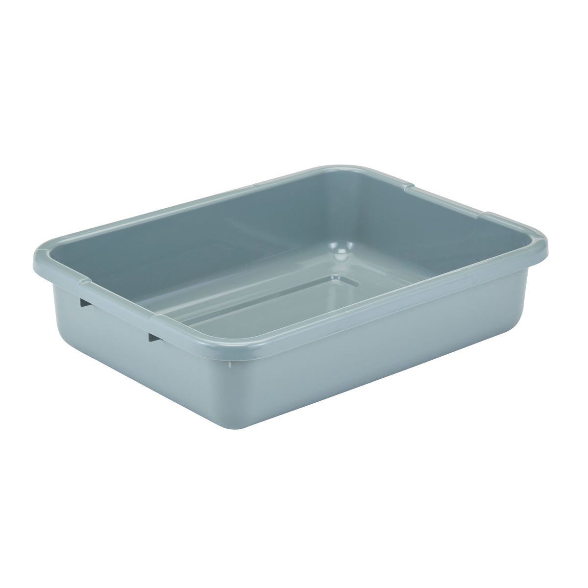 Cambro 21155CBP180 Cambox Bus Box, 15-1/4"L x 20-1/4"W x 4-15/16"D, Light Gray, Hi-Gloss Plastic, 1-Compartment — Case of 12 pieces