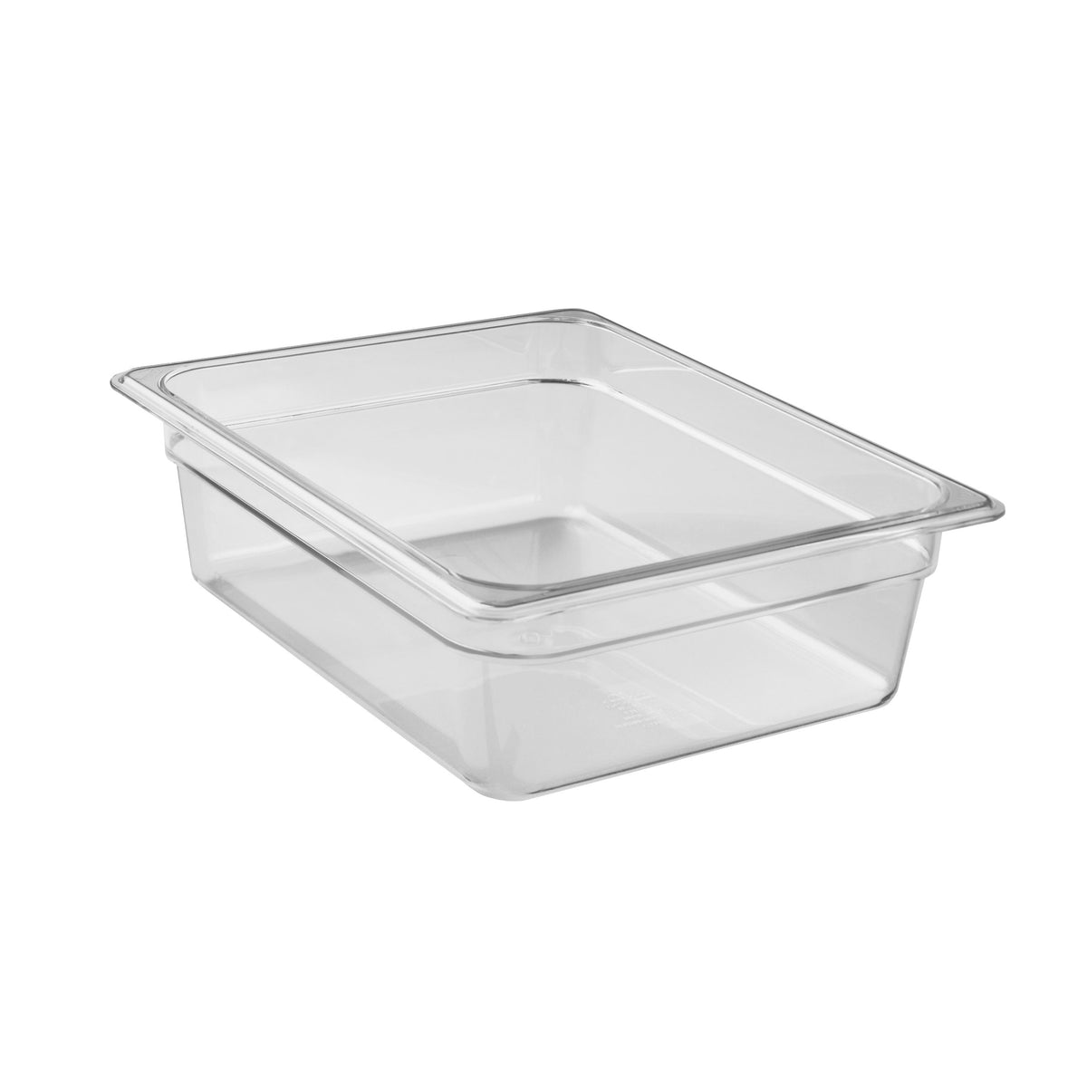 Cambro 24CW135 Food Pan - 6.3 Qt Capacity, 4" Deep, 1/2 Size, Clear Polycarbonate NSF — Case of 6 pieces