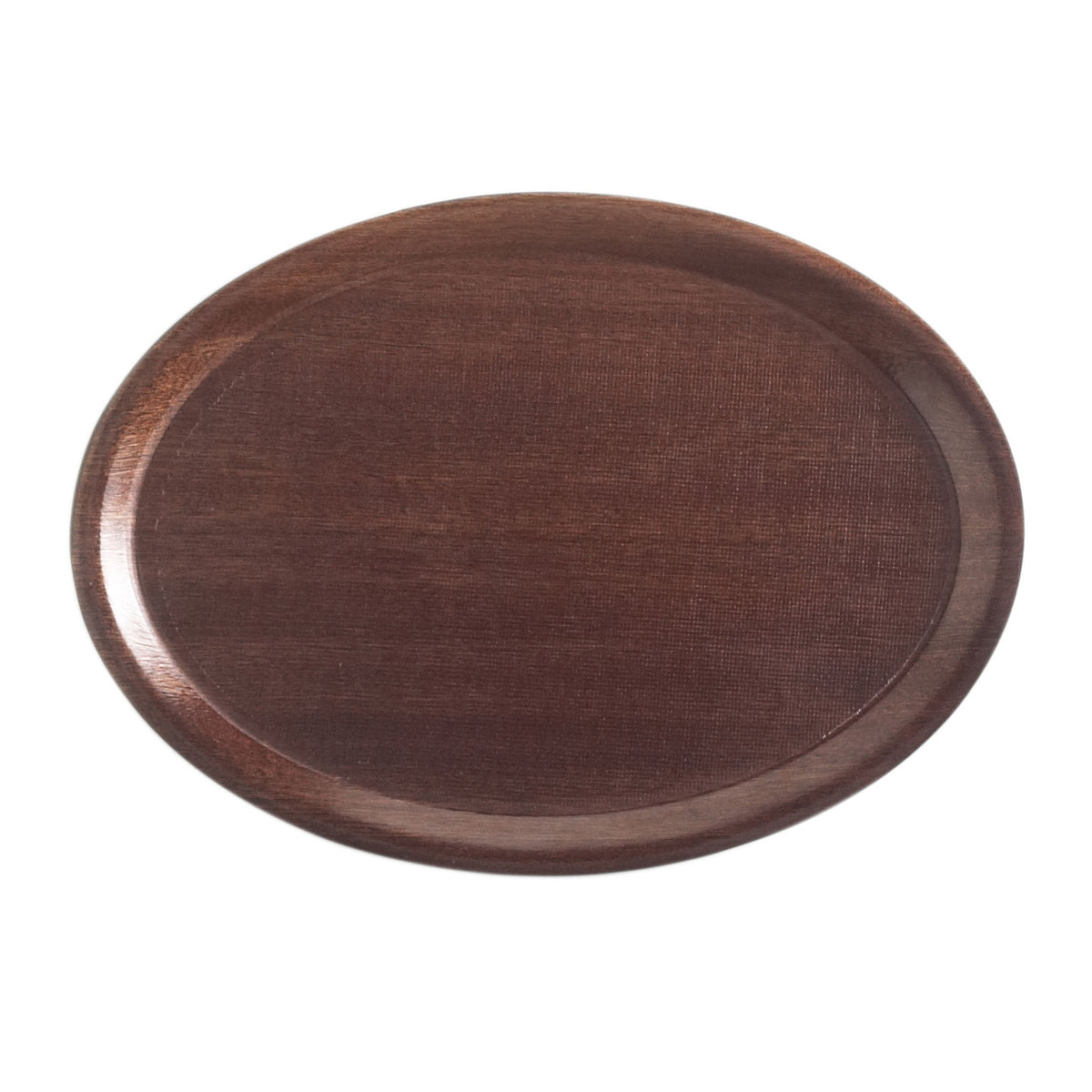 Cambro 2500308 Camtray Oval Tray, 19-1/4" x 24" Fiberglass, Burma Teak, NSF, Dishwasher Safe — Case of 6 pieces