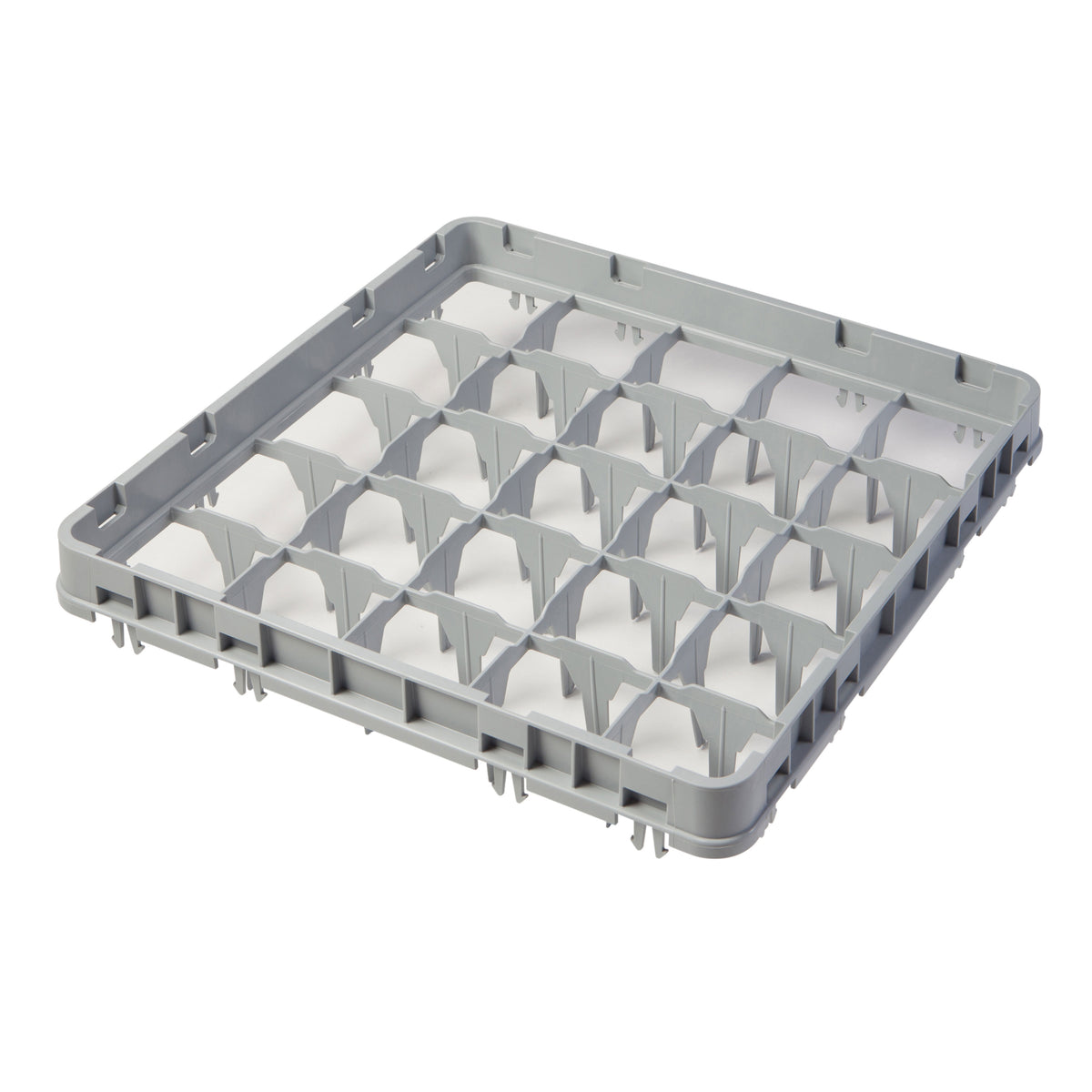 Cambro 25E1151 Full Size Dish Rack Extender, 25 Compartments, Soft Gray, 19-5/8" x 19-5/8" — Case of 12 pieces