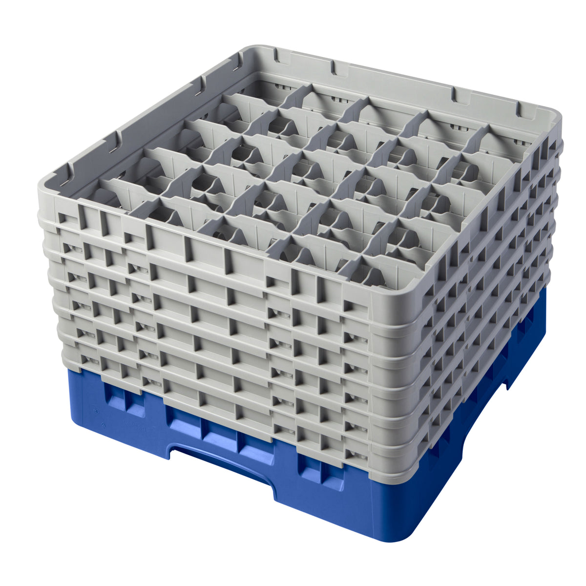 Cambro 25S1114168 Camrack Glass Rack, Full Size, Blue, 19-3/4 x 19-3/4, 25 Compartments — Case of 2 pieces