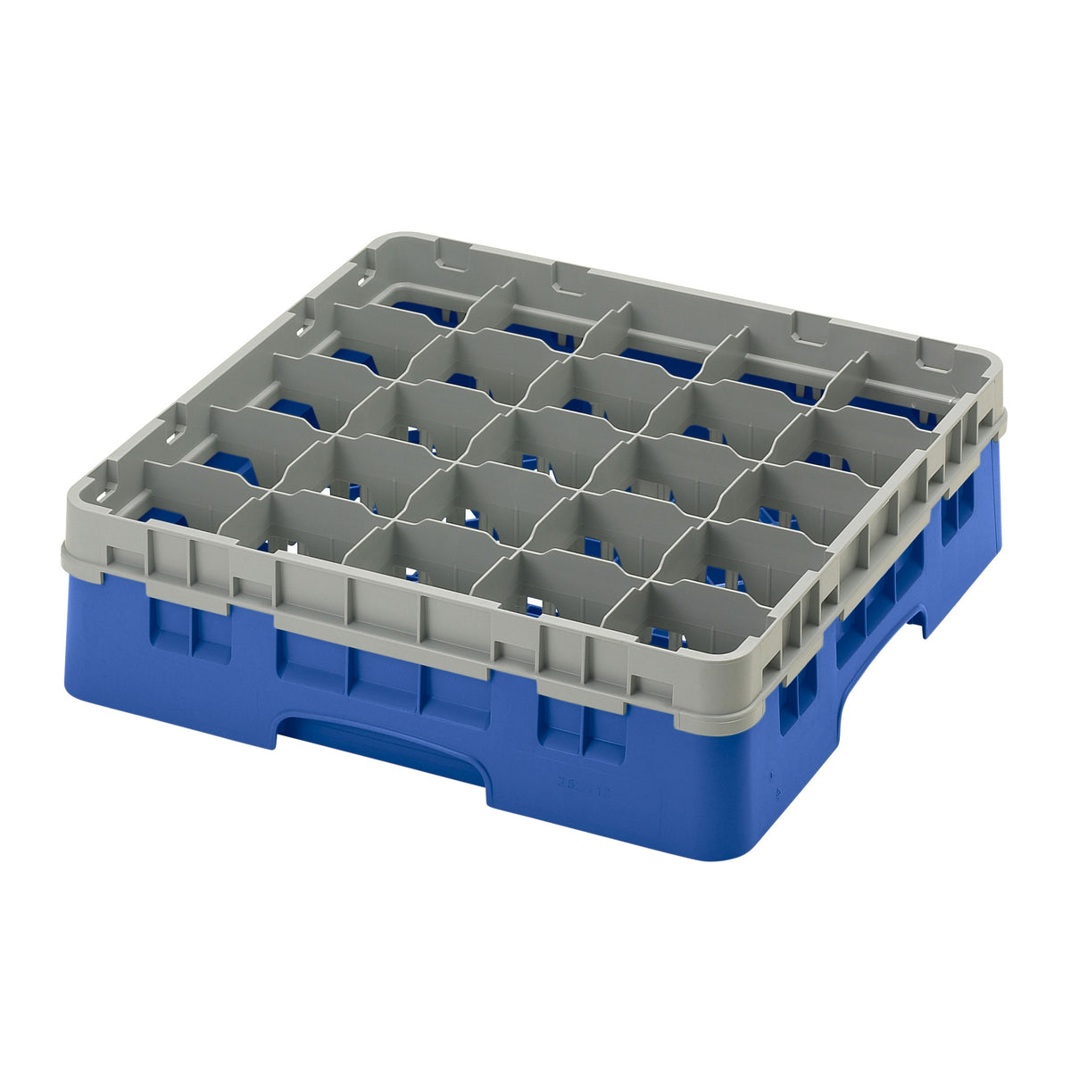 Cambro 25S418168 Camrack Glass Rack, Blue, Full Size, 19-3/4 x 19-3/4, 25 Compartments, 3-7/16 Max Dia, HACCP — Case of 5 pieces