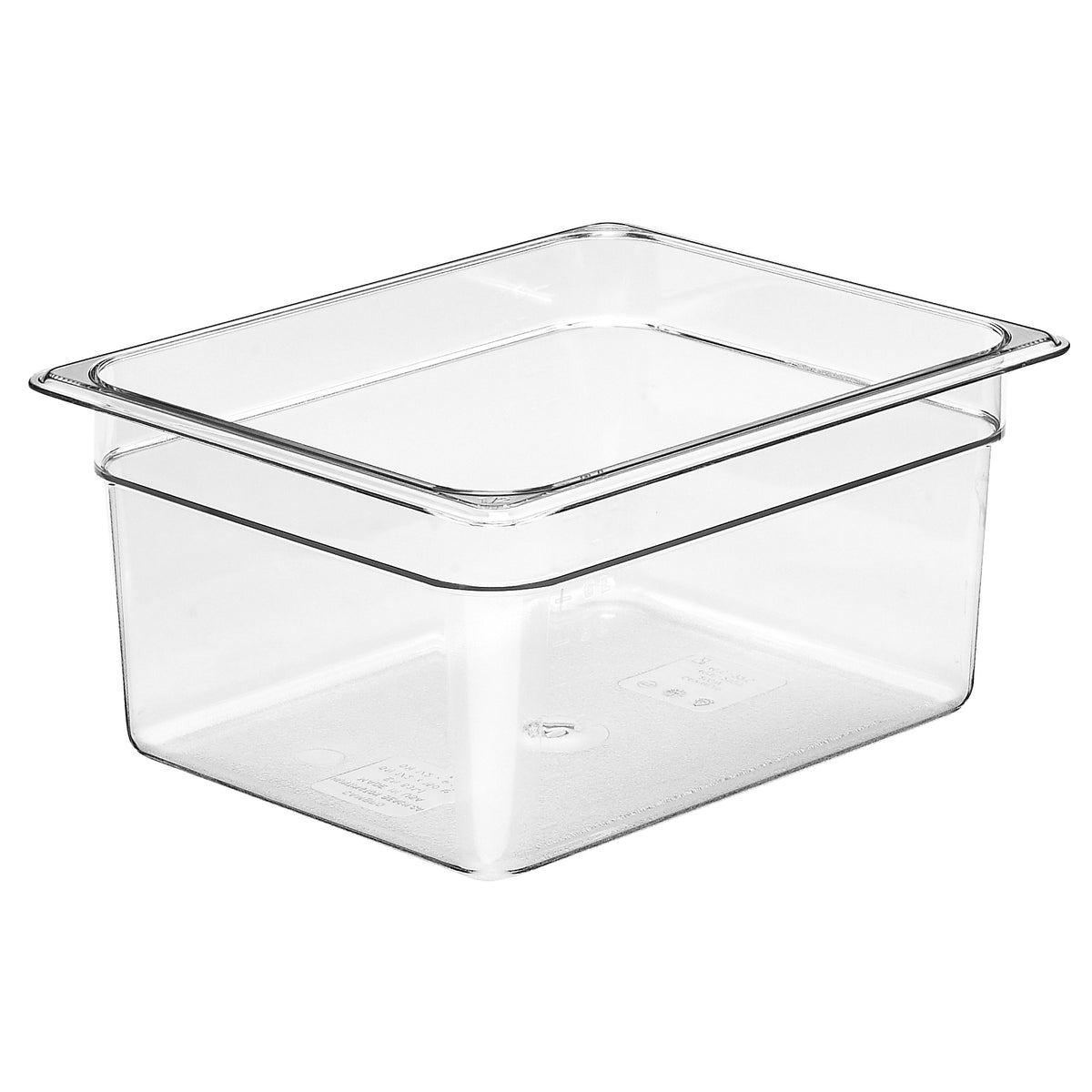 Cambro 26CW135 Camwear Pan - 9.4 Qt Capacity, 6" Deep, 1/2 Size, Clear Polycarbonate NSF — Case of 6 pieces