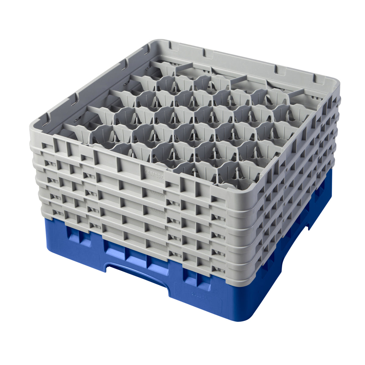 Cambro 30S958168 Camrack Glass Rack, Full Size, Blue, 19-3/4 x 19-3/4, 30 Compartments, HACCP — Case of 2 pieces