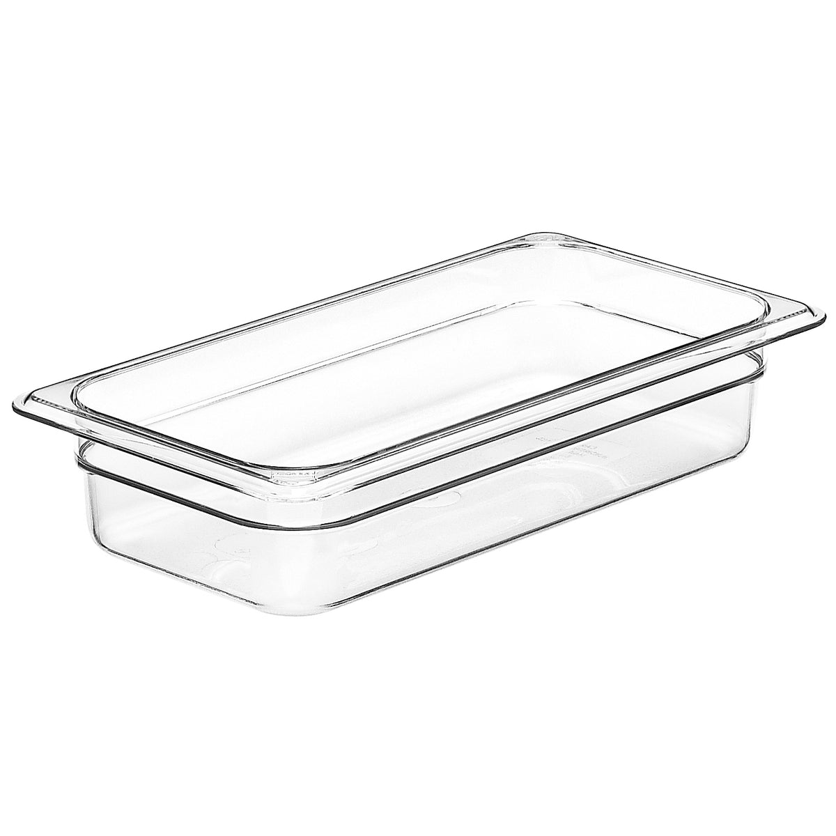 Cambro 32CW135 Camwear Food Pan - 2.5 Qt 1/3 Size, 2.5" Deep Clear Polycarbonate, NSF — Case of 6 pieces