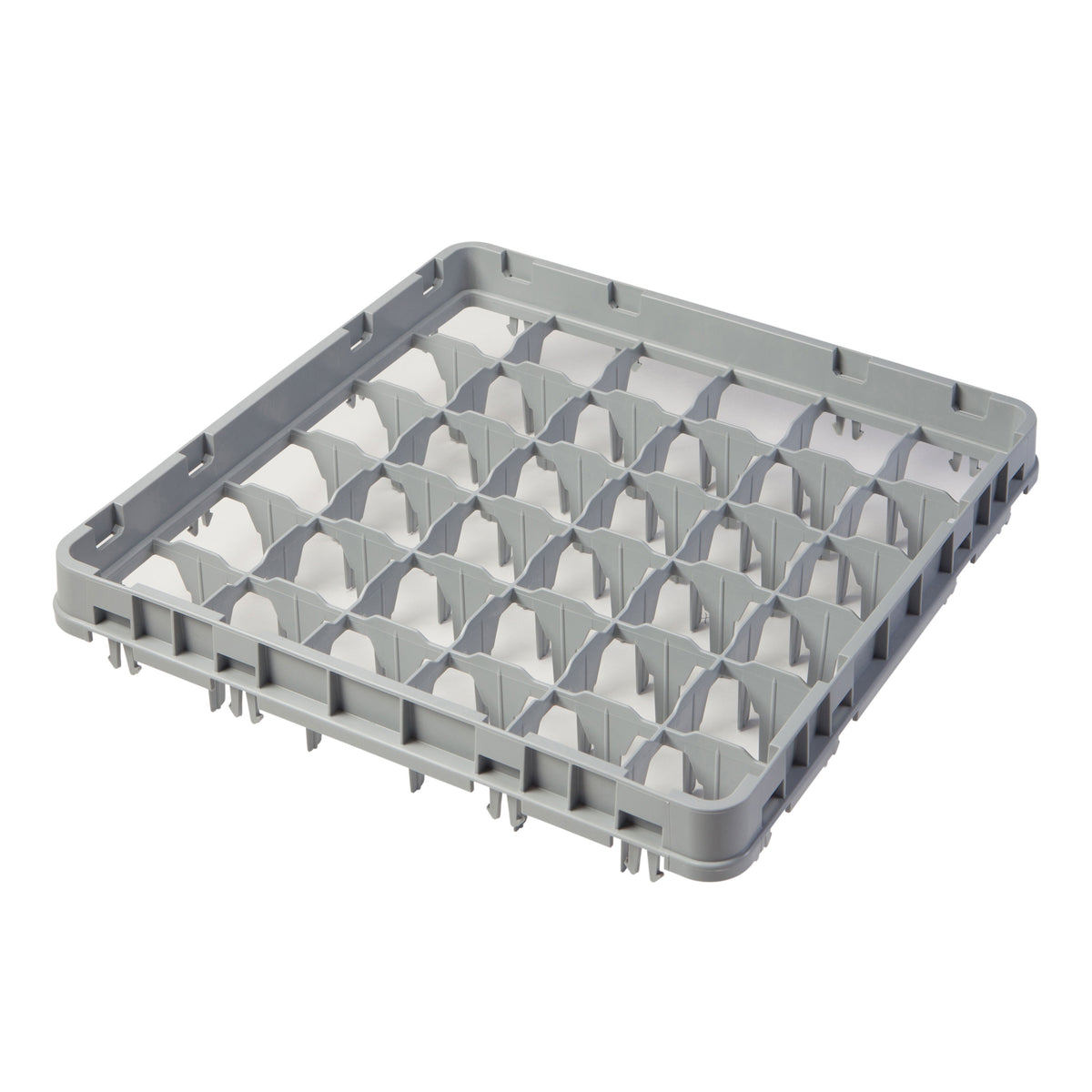 Cambro 36E1151 Full Size Dish Rack Extender, 36 Compartments, Soft Gray, 19-5/8" x 19-5/8" x 2" — Case of 12 pieces