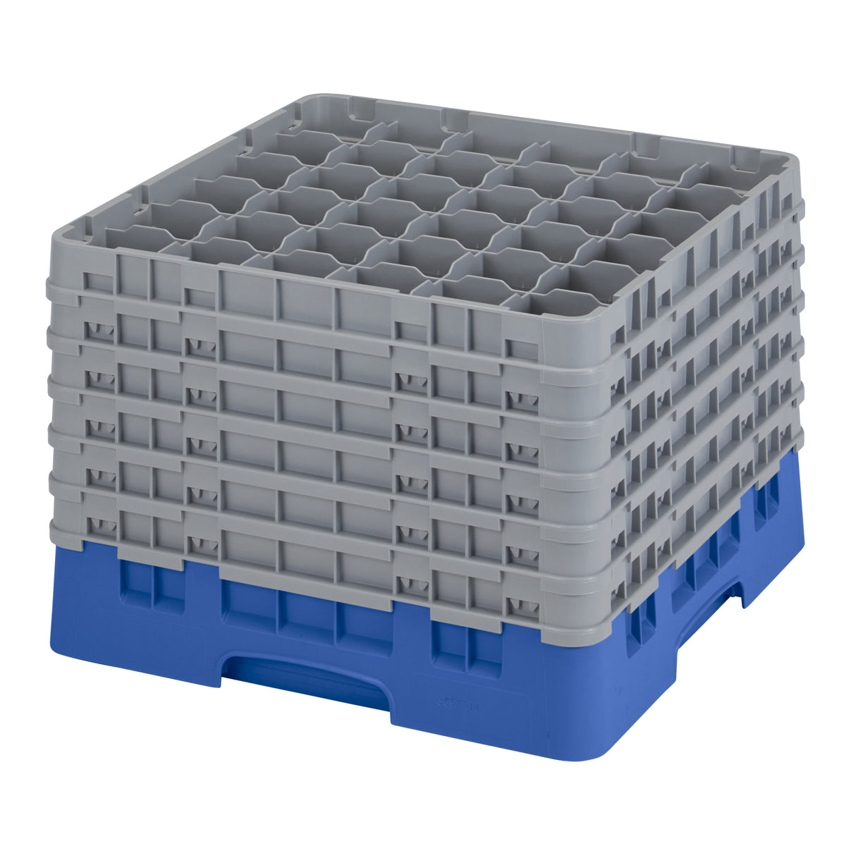 Cambro 36S1214168 Camrack Glass Rack, Full Size, Blue, 36 Compartments, 19-3/4" x 19-3/4", HACCP Compliant — Case of 2 pieces