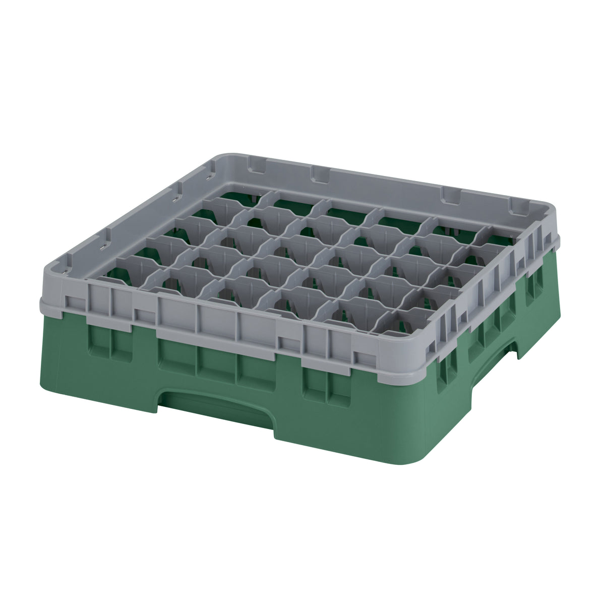 Cambro 36S318119 Camrack Glass Rack, Sherwood Green, Full Size, 19-3/4 x 19-3/4, 36 Compartments, 2-7/8 Max Dia — Case of 5 pieces