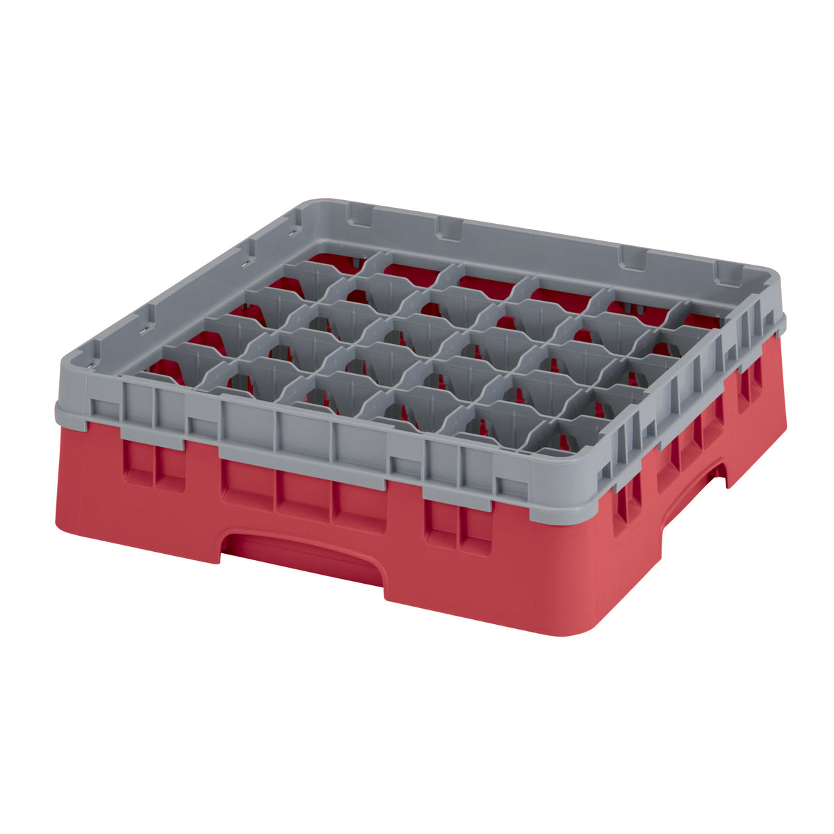Cambro 36S318163 Camrack Glass Rack, Red, Full Size, 19-3/4 x 19-3/4, 36 Compartments, 2-7/8 Max Dia, HACCP — Case of 5 pieces