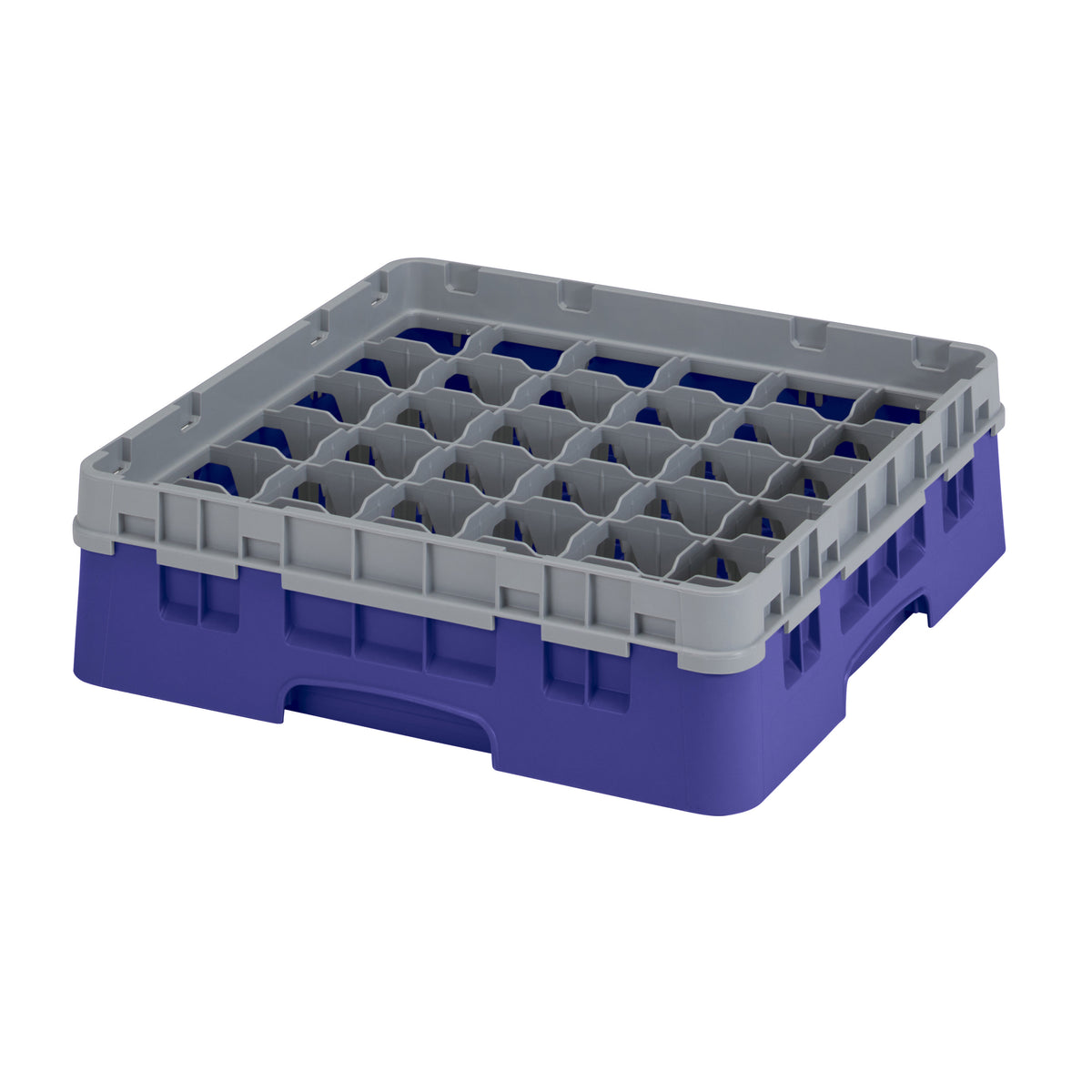 Cambro 36S318186 Camrack Glass Rack, Navy Blue, Full Size, 19-3/4 x 19-3/4, 36 Compartments — Case of 5 pieces