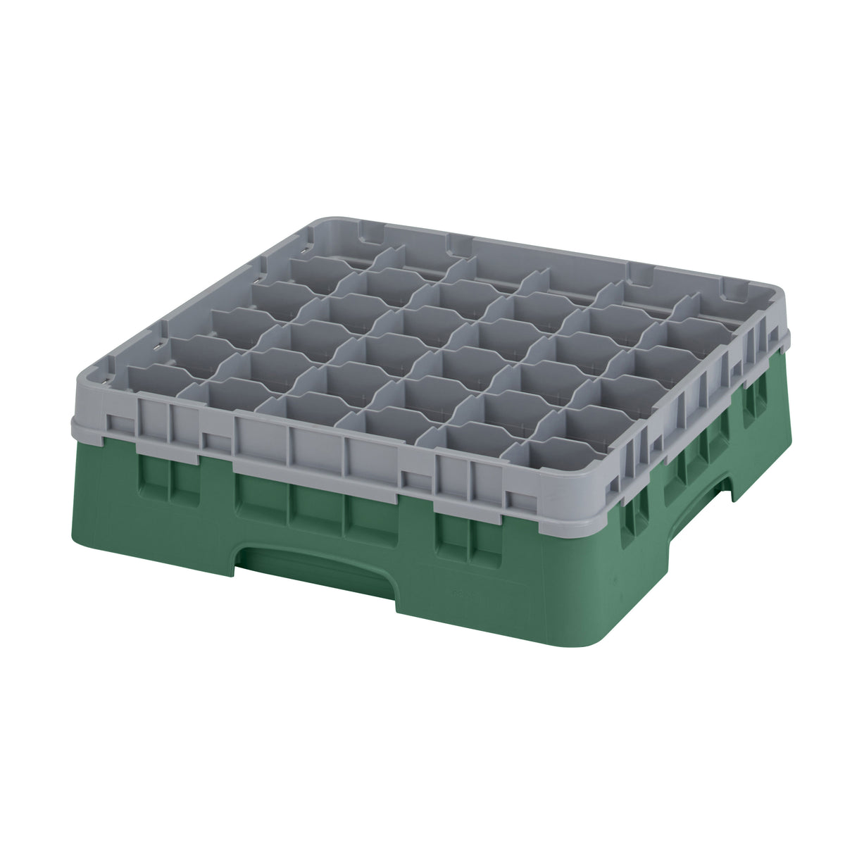 Cambro 36S418119 Camrack Glass Rack, Sherwood Green, Full Size, 19-3/4 x 19-3/4, 36 Compartments — Case of 5 pieces