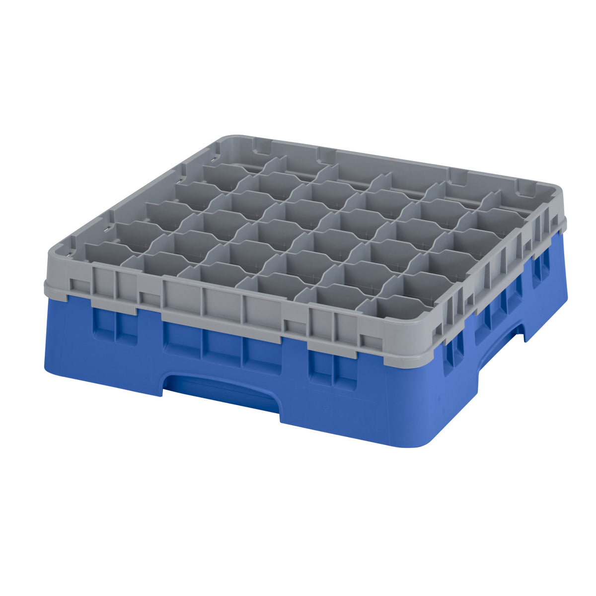Cambro 36S418168 Camrack Glass Rack, Full Size, Blue, 36 Compartments, 19-3/4" x 19-3/4" x 5-5/8", HACCP Compliant, NSF — Case of 5 pieces