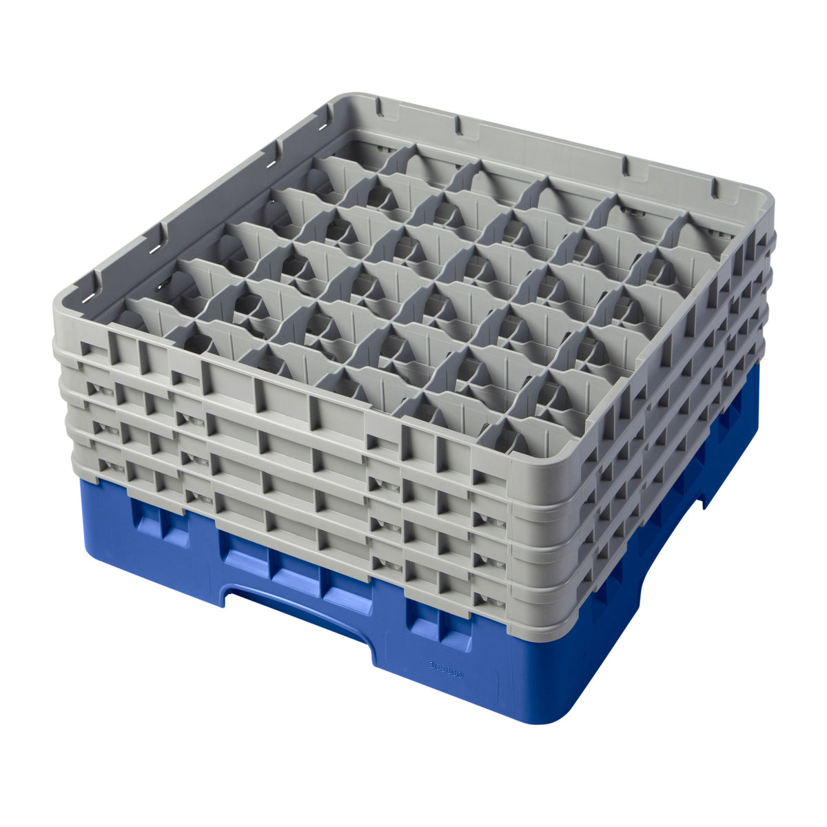 Cambro 36S800168 Camrack Glass Rack, Full Size, 19-3/4 x 19-3/4, 36 Compartments, Blue, HACCP — Case of 2 pieces