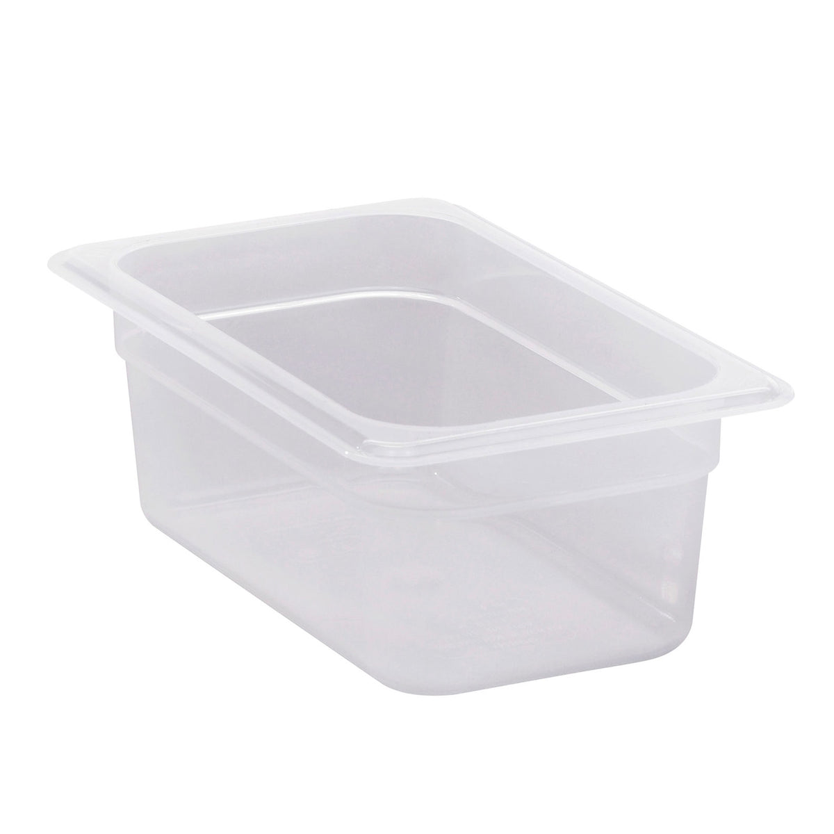Cambro 44PP190 - 1/4-Size 4" Deep Translucent Polypropylene Food Pan, NSF, Storage Tray — Case of 6 pieces