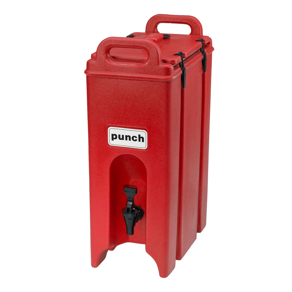Cambro 500LCD158 Beverage Carrier - 4.75-Gal Plastic, Hot Red, 9" W x 16-1/2" D x 24-1/4" H, NSF