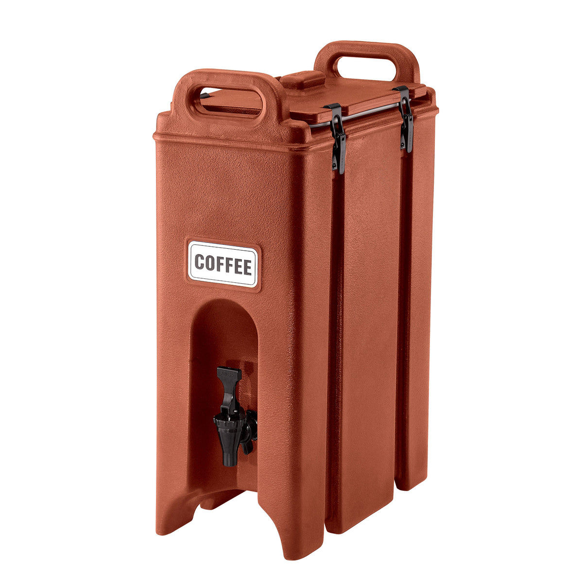 Cambro 500LCD402 Camtainer Beverage Dispenser, 4-3/4-Gallon, Red, 9x16-1/2x24-1/4 in, NSF Plastic