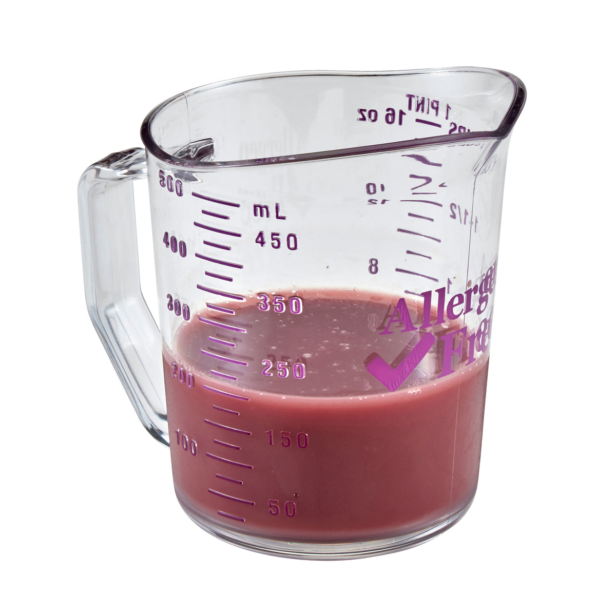 Cambro 50MCCW441 Measuring Cup - 1 Pint (16 oz) PC, Purple Graduations, Dishwasher Safe — Case of 12 pieces