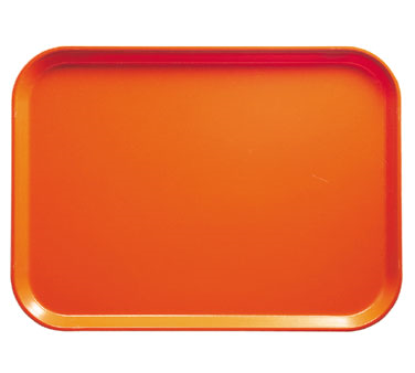 Cambro 57220 Camtray Rectangular Tray, 4" x 6" Fiberglass, Citrus Orange, NSF, Dishwasher Safe — Case of 12 pieces