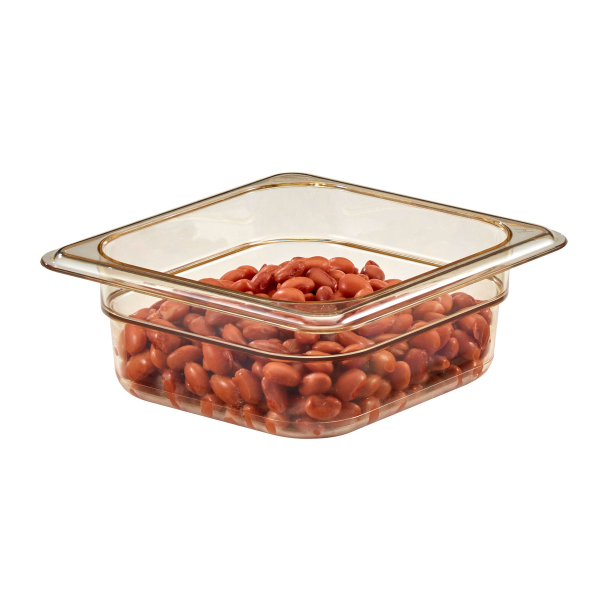Cambro 62HP150 H-Pan 1/6 Size, 2-1/2″ Deep Amber Plastic Pan, Non-Stick, -40°F to 375°F, NSF — Case of 6 pieces