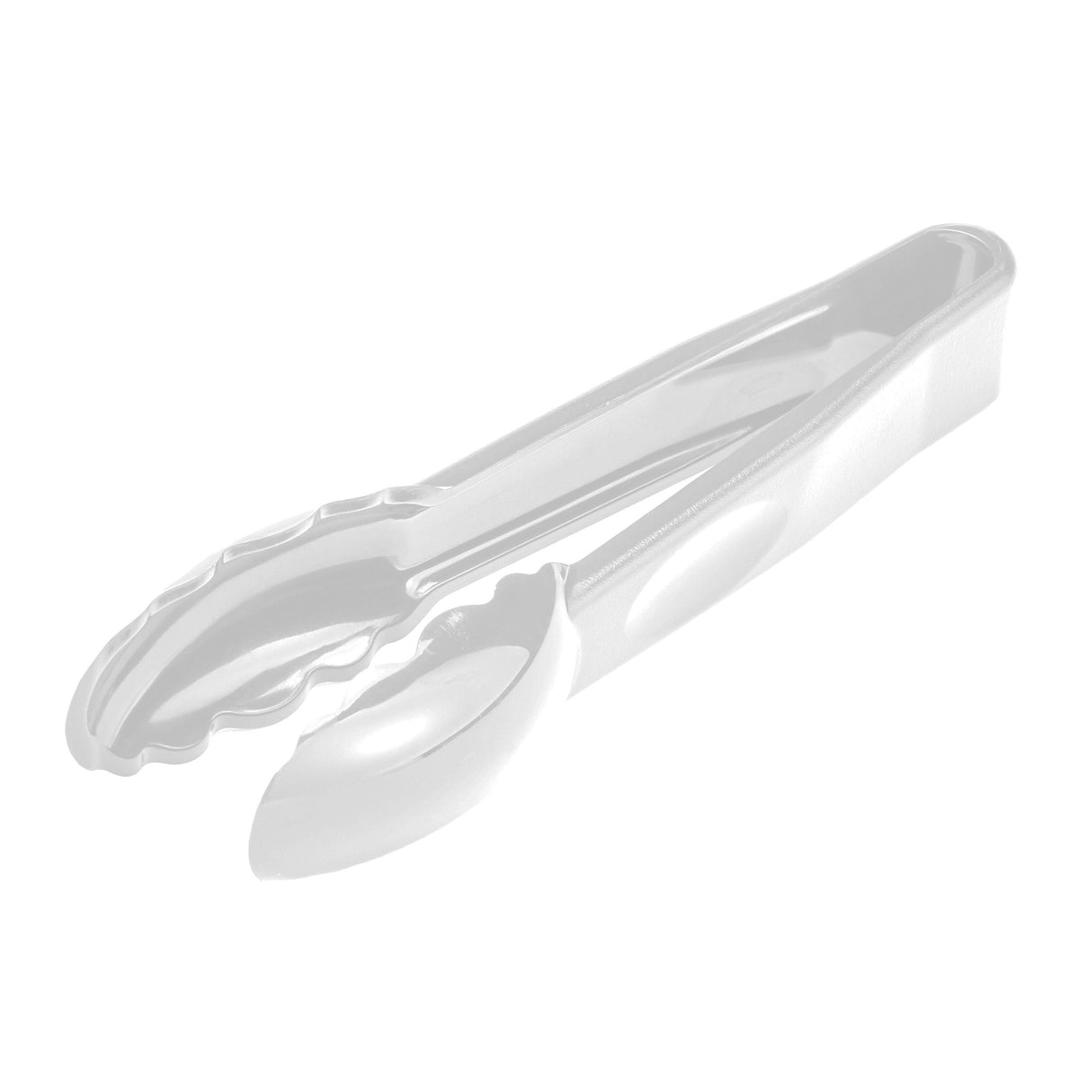 Cambro 6TGS148 - 6" White Plastic Serving Tongs, Heat-Resistant -40°F to 212°F, Dishwasher Safe — Case of 12 pieces