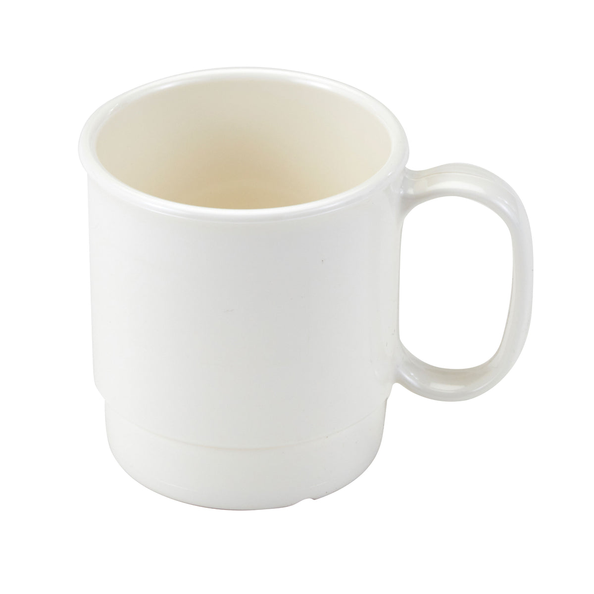 Cambro 75CW148 Cup - 7.5 oz, 4-1/16" Dia x 3-3/16" H, White Polycarbonate, NSF-Approved, Made in USA — Case of 48 pieces
