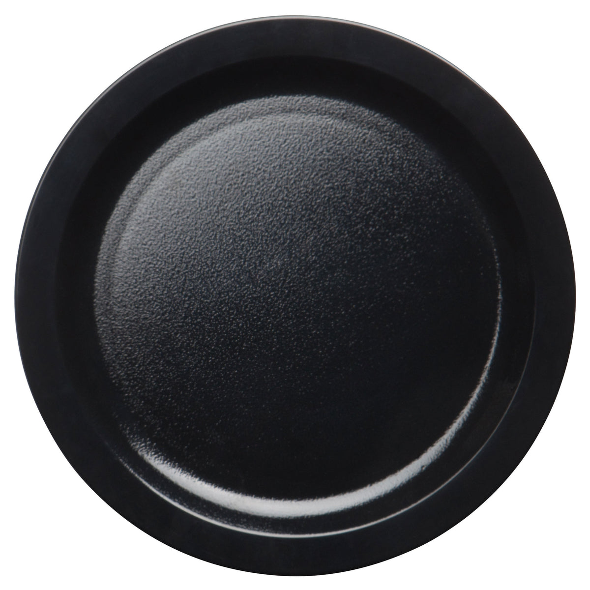 Cambro 825CWNR110 - Camwear Plate, 8-1/4" Narrow Rim, Black Polycarbonate, Scratch-Resistant, NSF — Case of 48 pieces
