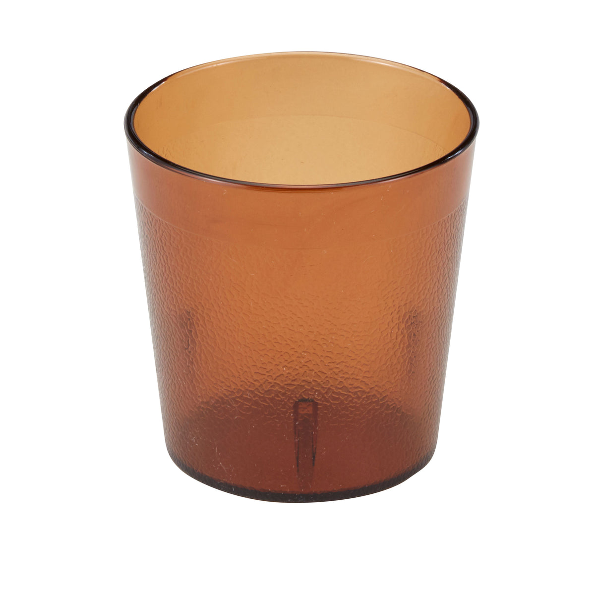 Cambro 900P2153 9.7-oz Amber SAN Tumbler, 3-3/16" Top, Textured Finish, Dishwasher Safe - 24/Case — Case of 24 pieces