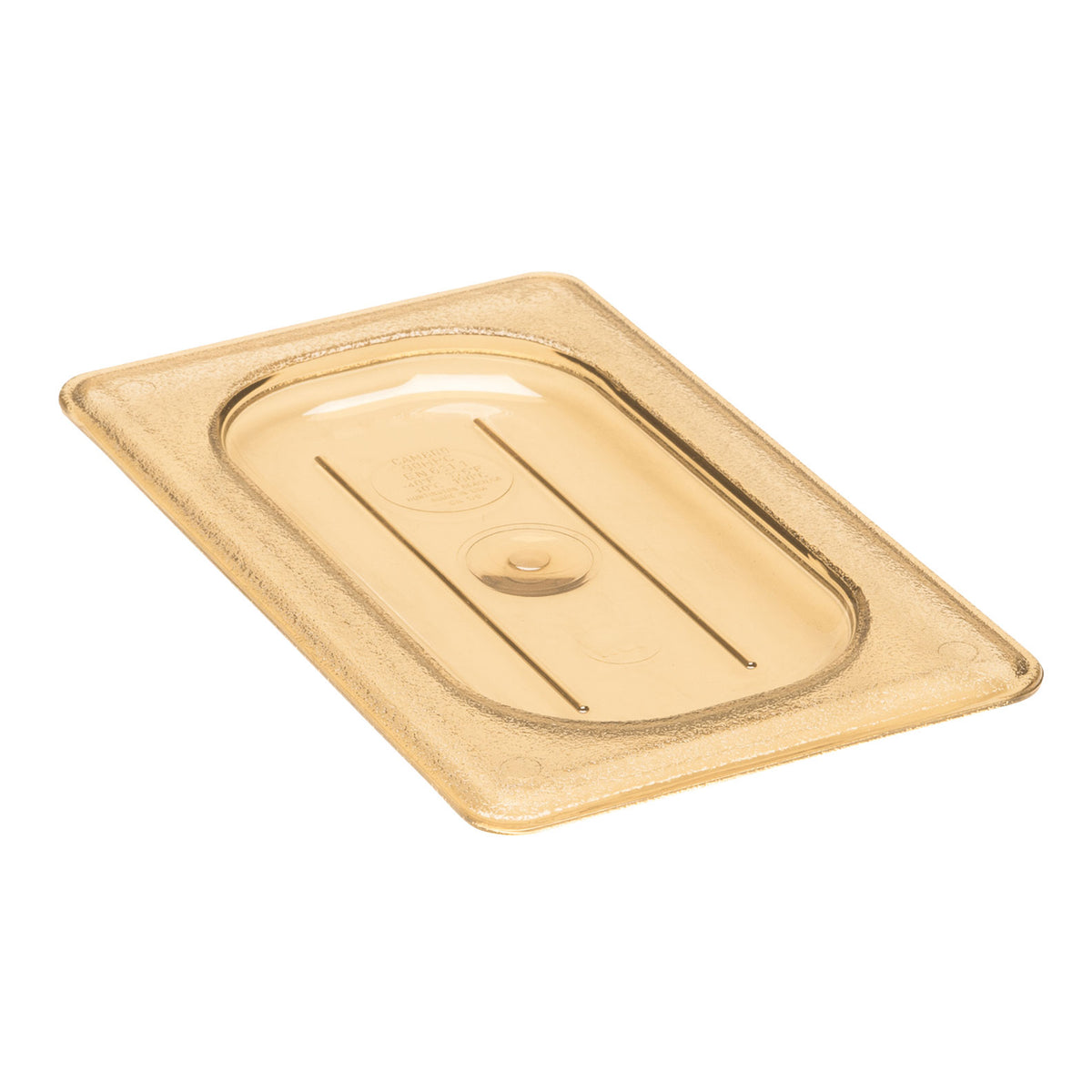 Cambro 90HPC150 H-Pan Cover - 1/9 Flat Amber Plastic Lid, -40°F to 300°F, NSF, Non-Stick — Case of 6 pieces
