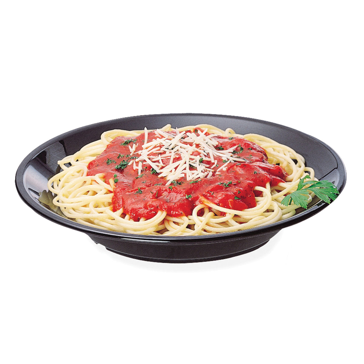 Cambro 90SPCW110 Soup Bowl - 9" Diameter, 23.5 Oz, Black Polycarbonate, Gloss Finish, NSF Certified — Case of 48 pieces