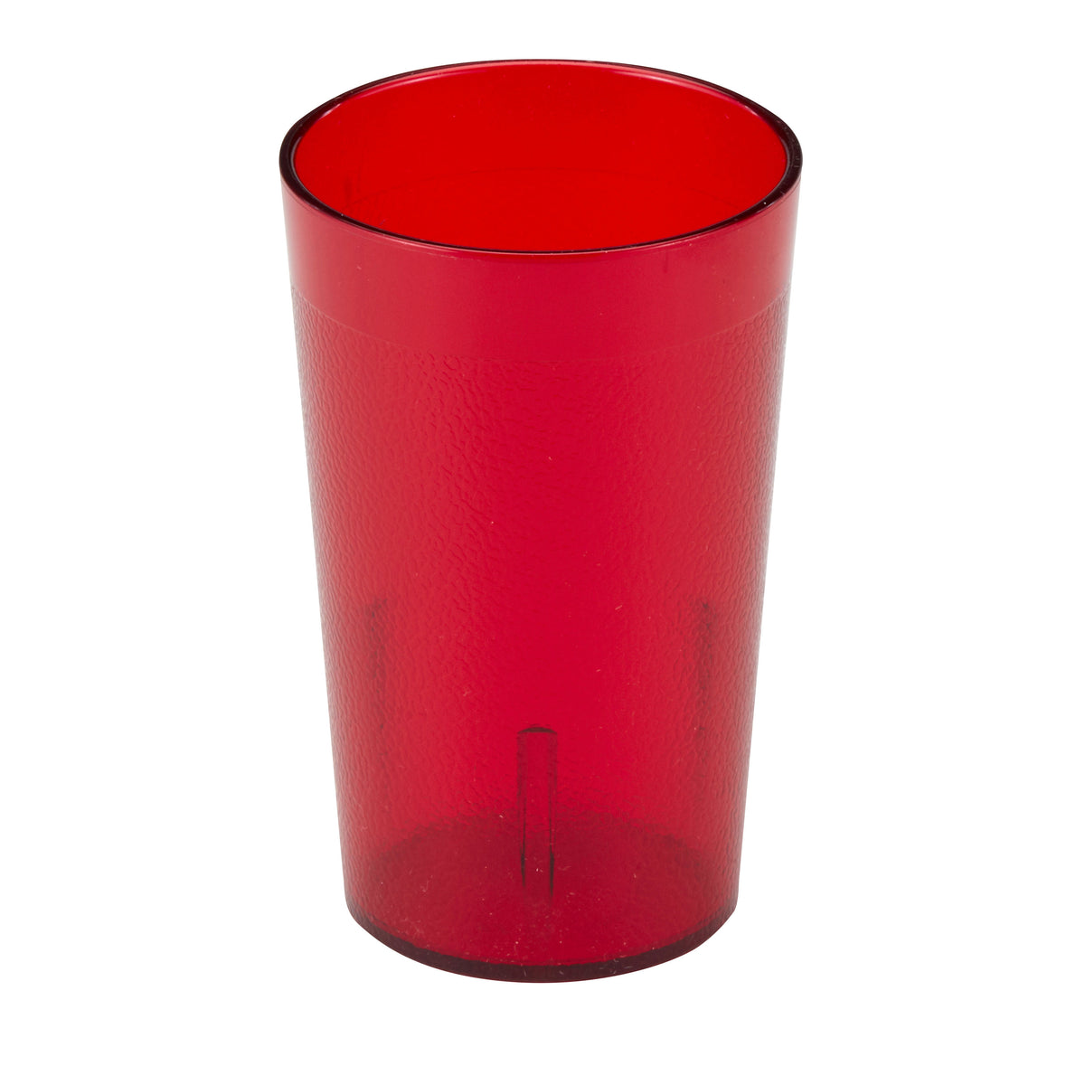 Cambro 950P156 - 9.8 oz Ruby Red SAN Tumbler, 2-3/4" Top Dia, Textured Finish,Sani-Rim Lip - 72/Case — Case of 72 pieces