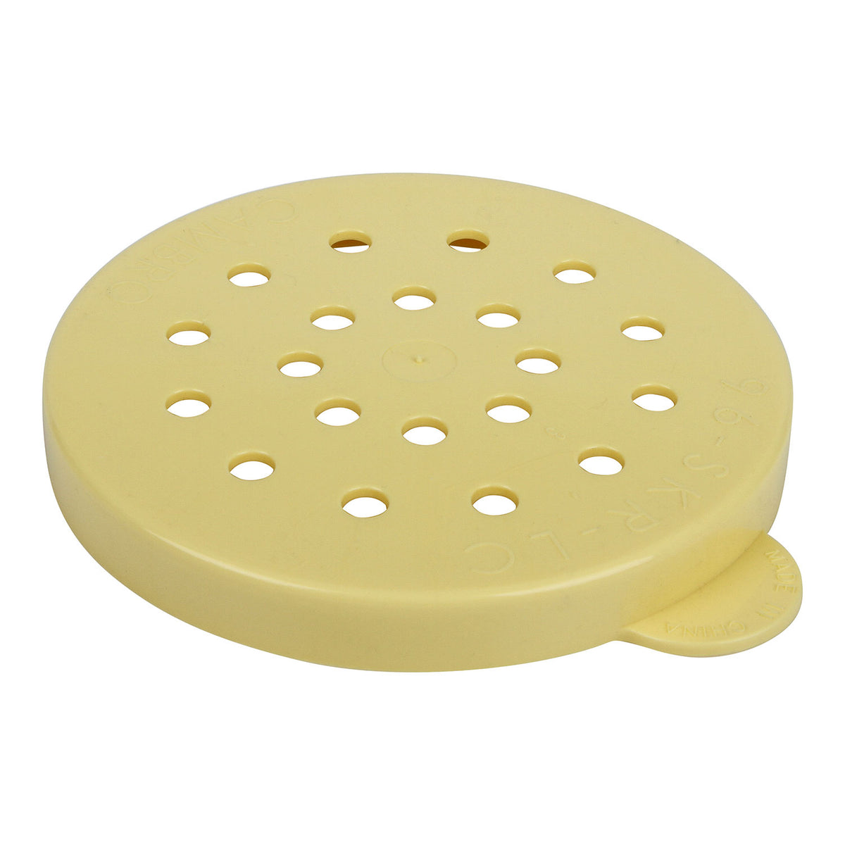 Cambro 96SKRLC405 - Replacement Lid for Cheese Shaker/Dredge, Yellow Polycarbonate, Dishwasher Safe — Case of 12 pieces