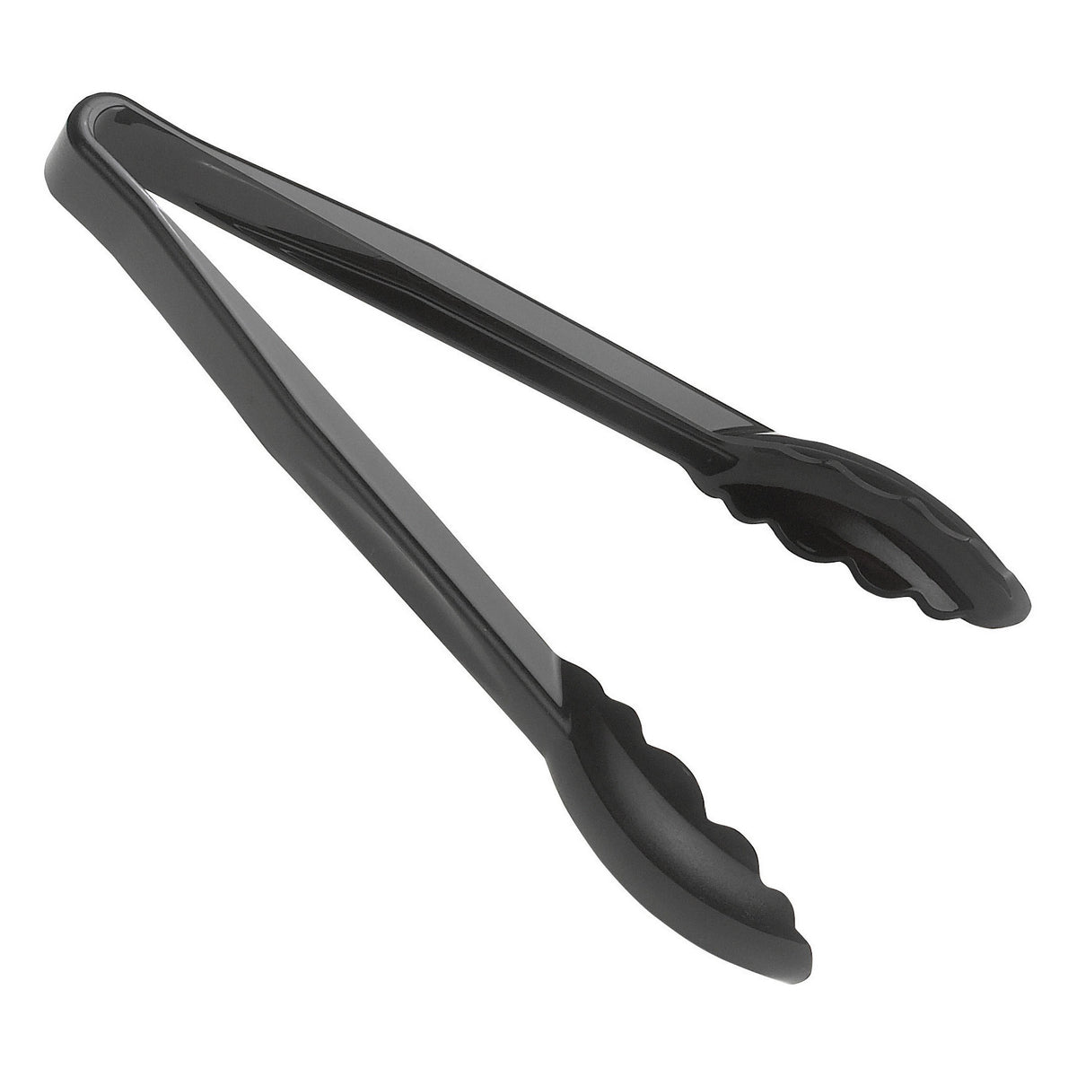 Cambro 9TGS110 Lugano Serving Tongs, 9" Black, Heat-Resist -40°F to 212°F, NSF, Dishwasher Safe — Case of 12 pieces