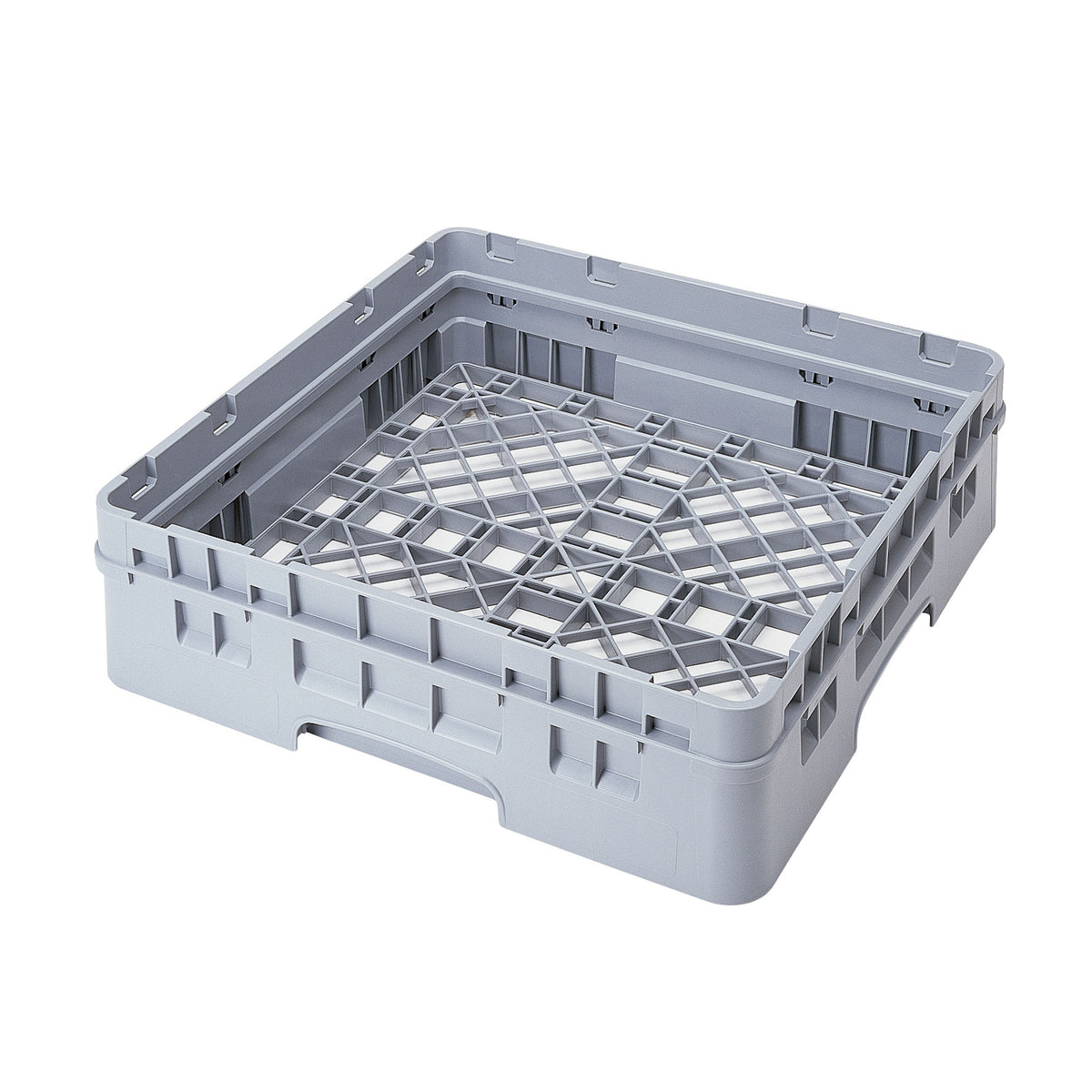 Cambro BR414151 Camrack Base Rack, Full Size, Gray, 19-3/4 x 19-3/4, 4-7/8 Inside Rack Height, Polypropylene, NSF Certified — Case of 5 pieces