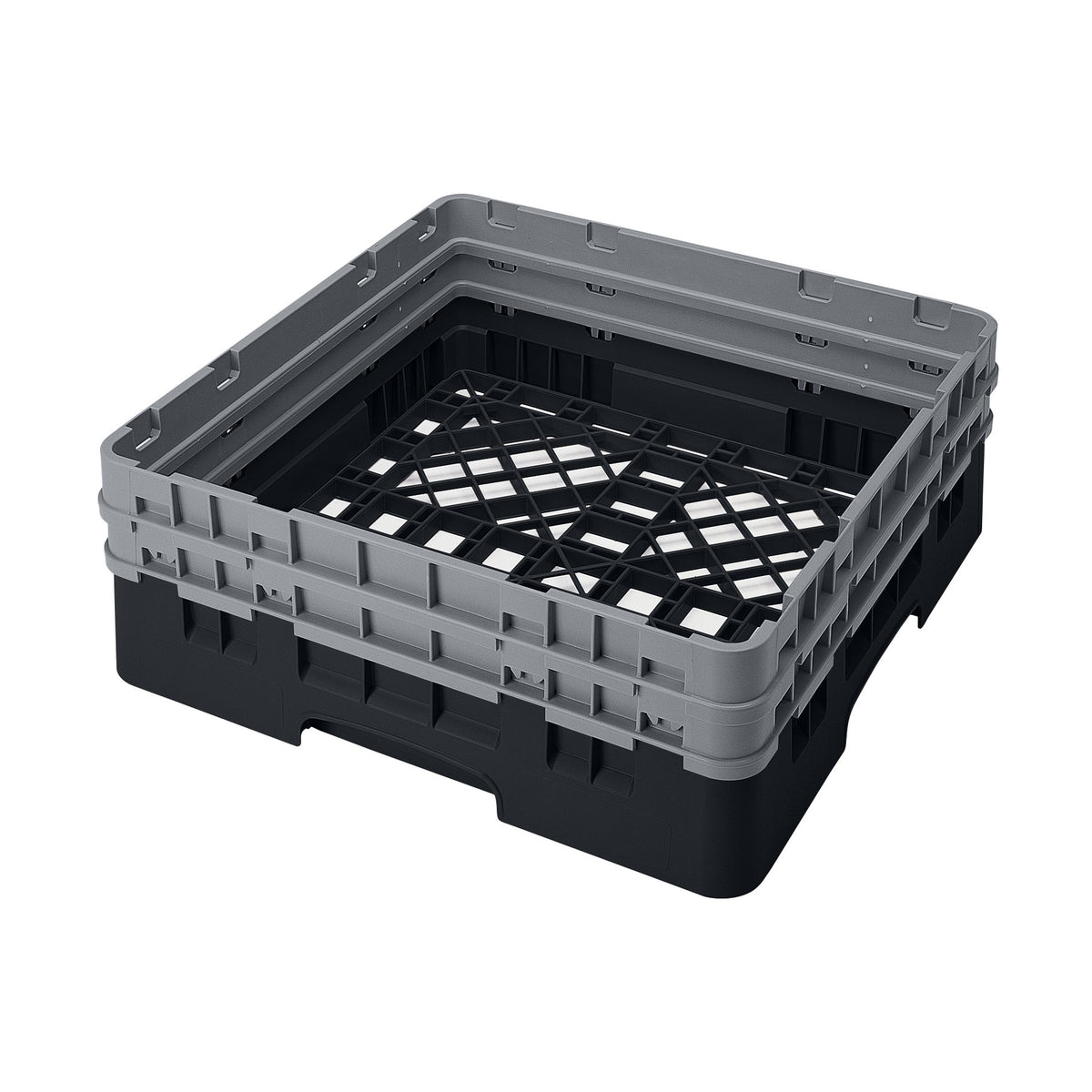 Cambro BR578110 Camrack Base Rack, Full Size, Black, Polypropylene, 19-3/4 x 19-3/4, 6-1/2 Inside Rack Height, NSF Certified — Case of 4 pieces