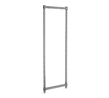 Cambro CBPK1864580 Camshelving Basics Plus 18W Stationary Post Kit, 64H, Brushed Graphite, Plastic Finish